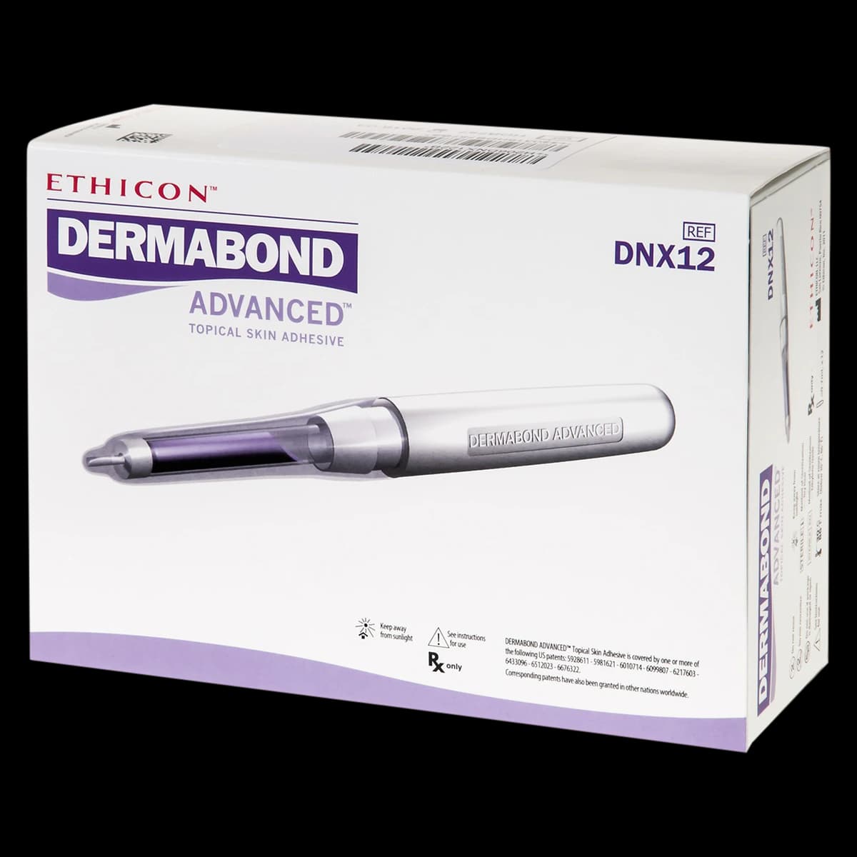 Dermabond Advanced Topical Skin Adhesive, 2-Octyl Cyanoacrylate, 0.7mL, Violet, 12/Box thumbnail 2