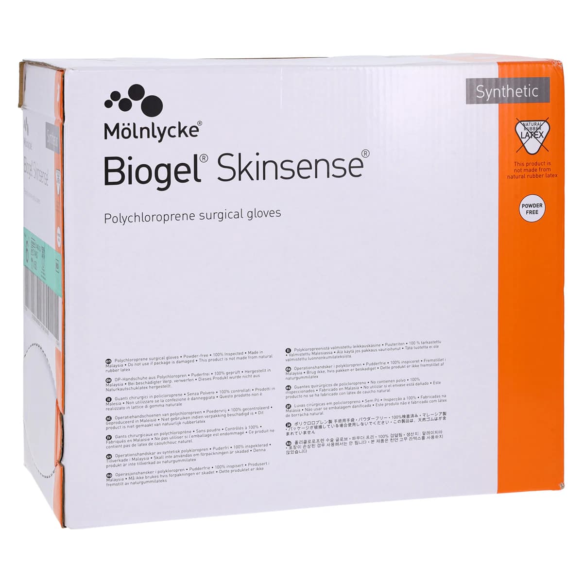 Biogel Skinsense 6.0 Surgical Gloves, Powder-Free, Non-Latex, Polychloroprene, Size 6, Sterile, 50/Box thumbnail 4