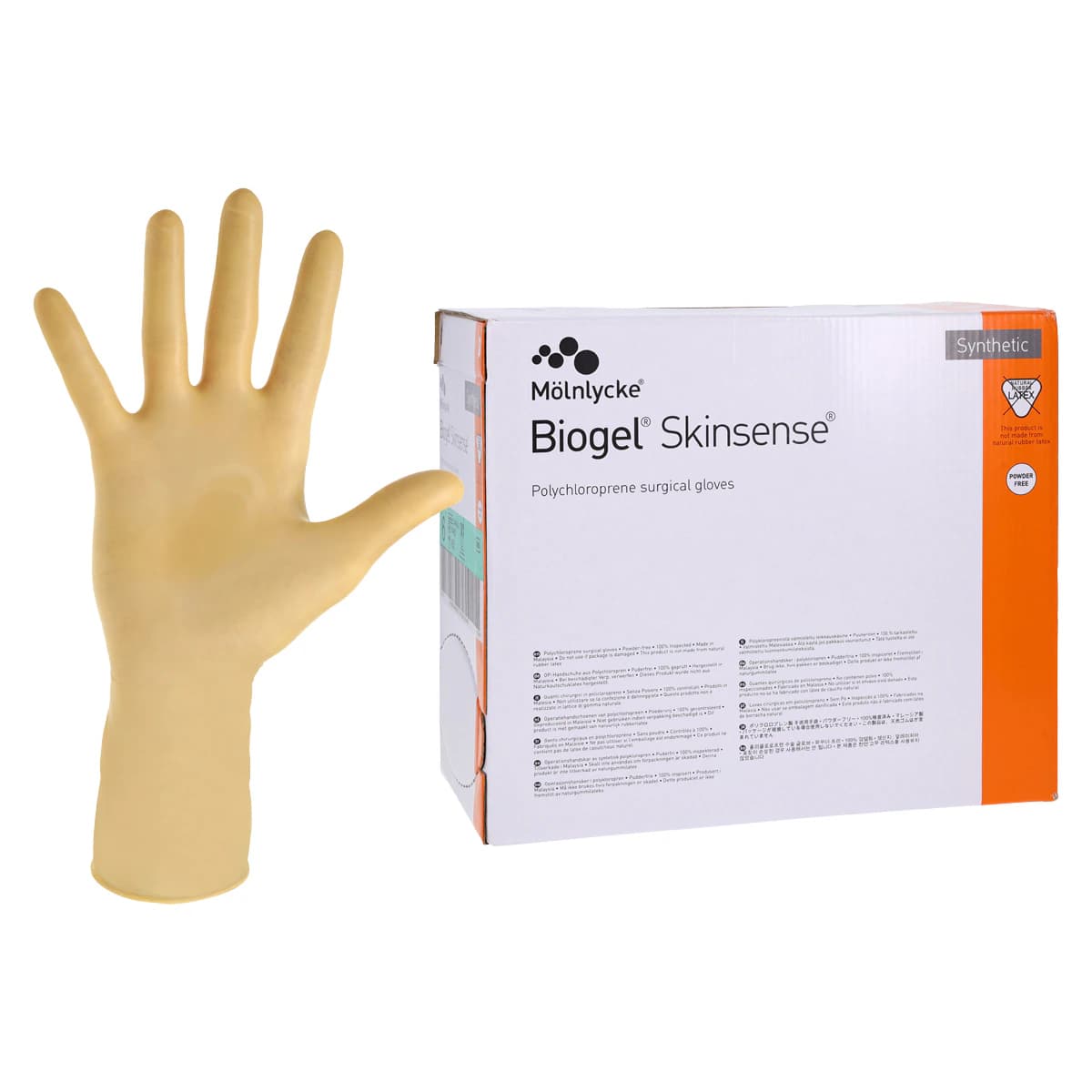 Biogel Skinsense 6.0 Surgical Gloves, Powder-Free, Non-Latex, Polychloroprene, Size 6, Sterile, 50/Box thumbnail 2