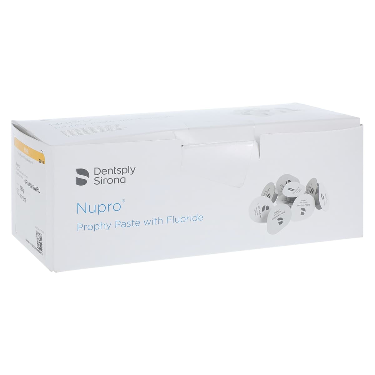 NUPRO® Prophy Paste, Fine Grit, Orange Vanilla Swirl, with Fluoride, Unit Dose Cups, 200/Box, 801317 - NUPRO® Prophy Paste – Single Dose Cups, 200/Pkg - Orange Vanilla Swirl, Fine Grit, with Fluoride - Image 1