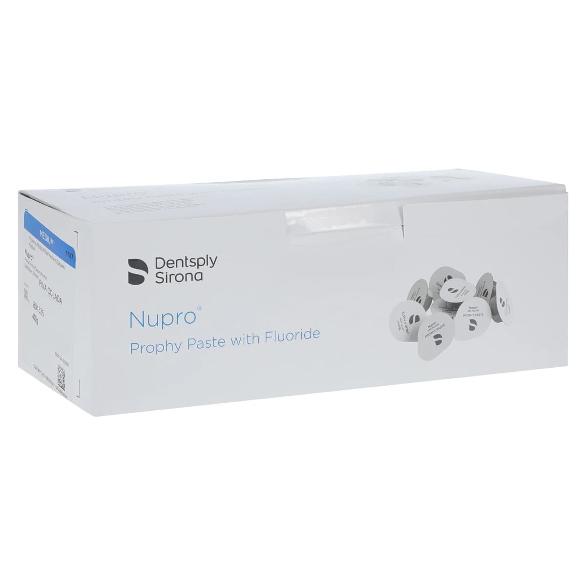 NUPRO Prophy Paste, Medium Grit, Pina Colada, with Fluoride, Unit Dose Cups, 200/Box, 801335 - Nupro Prophy Paste Medium Pina Colada (200) - Image 1