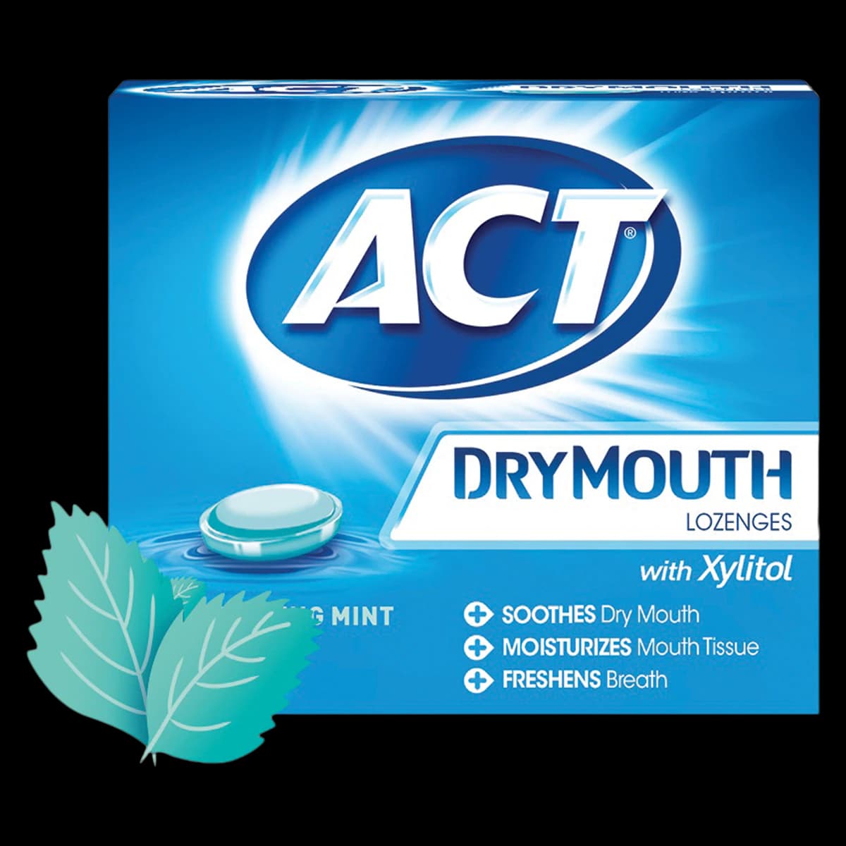 ACT Total Dry Mouth Lozenges, Mint Xylitol, 24/Case - ACT Total Dry Mouth Lozenges - Image 1