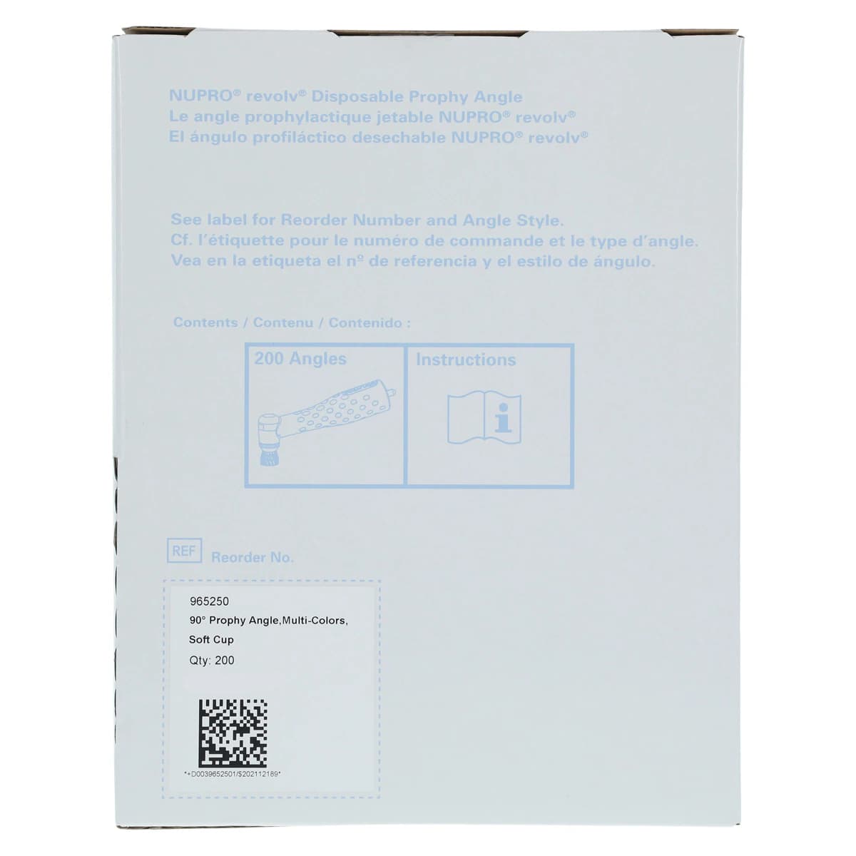 NUPRO revolv Disposable Prophy Angles, Soft Cup, Latex-Free, 90-Degree, 200/Box, 965250 thumbnail 4