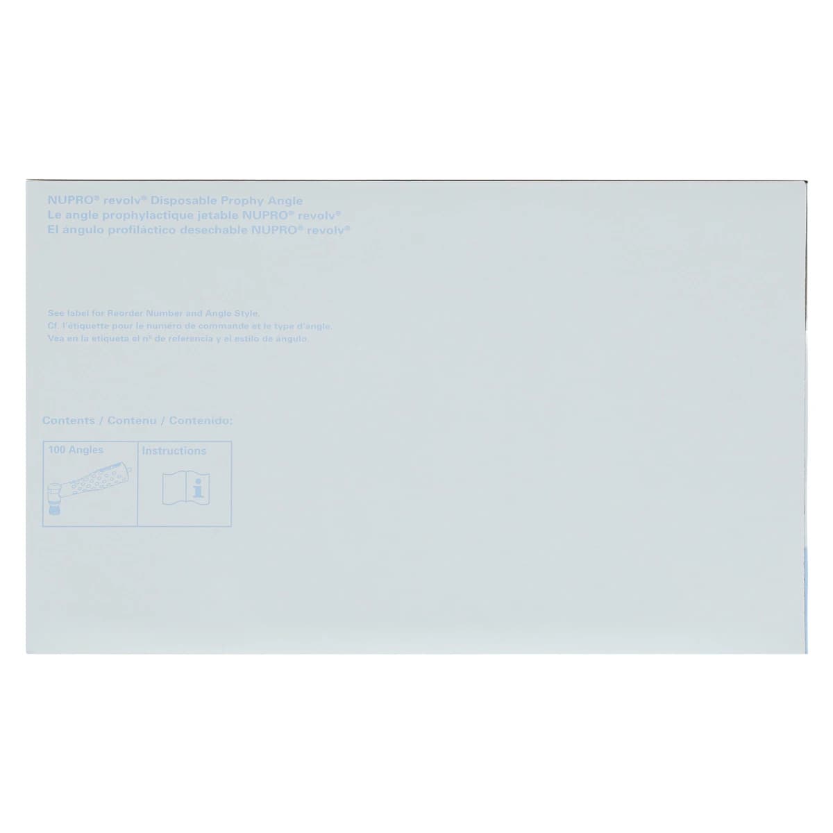 NUPRO revolv Disposable Prophy Angle, Tapered Brush, 90° Angle, Latex-Free, Lavender/Green, 100/Box, 965259 thumbnail 5