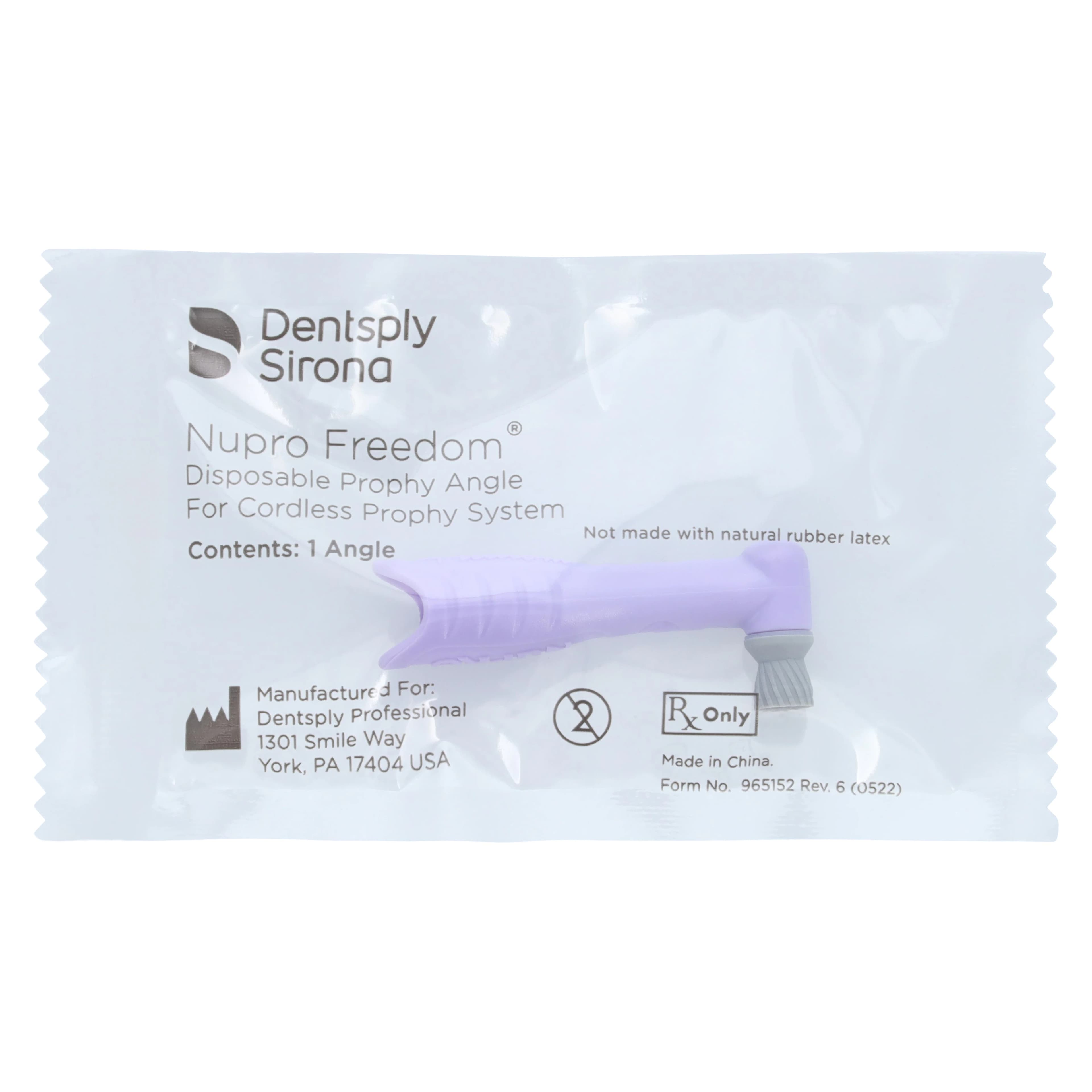 Nupro Freedom Disposable Prophy Angles, Spiral Cup, Lavender, 200/Box, 965758 thumbnail 3