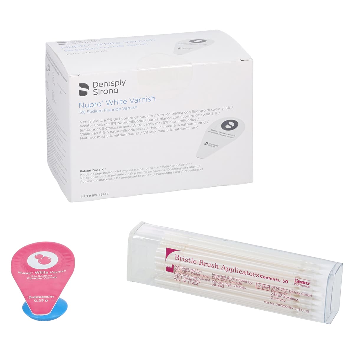 NUPRO® 5% Sodium Fluoride White Varnish, Bubblegum, 0.25 g Unit Dose, 50/Box, 130221 thumbnail 2