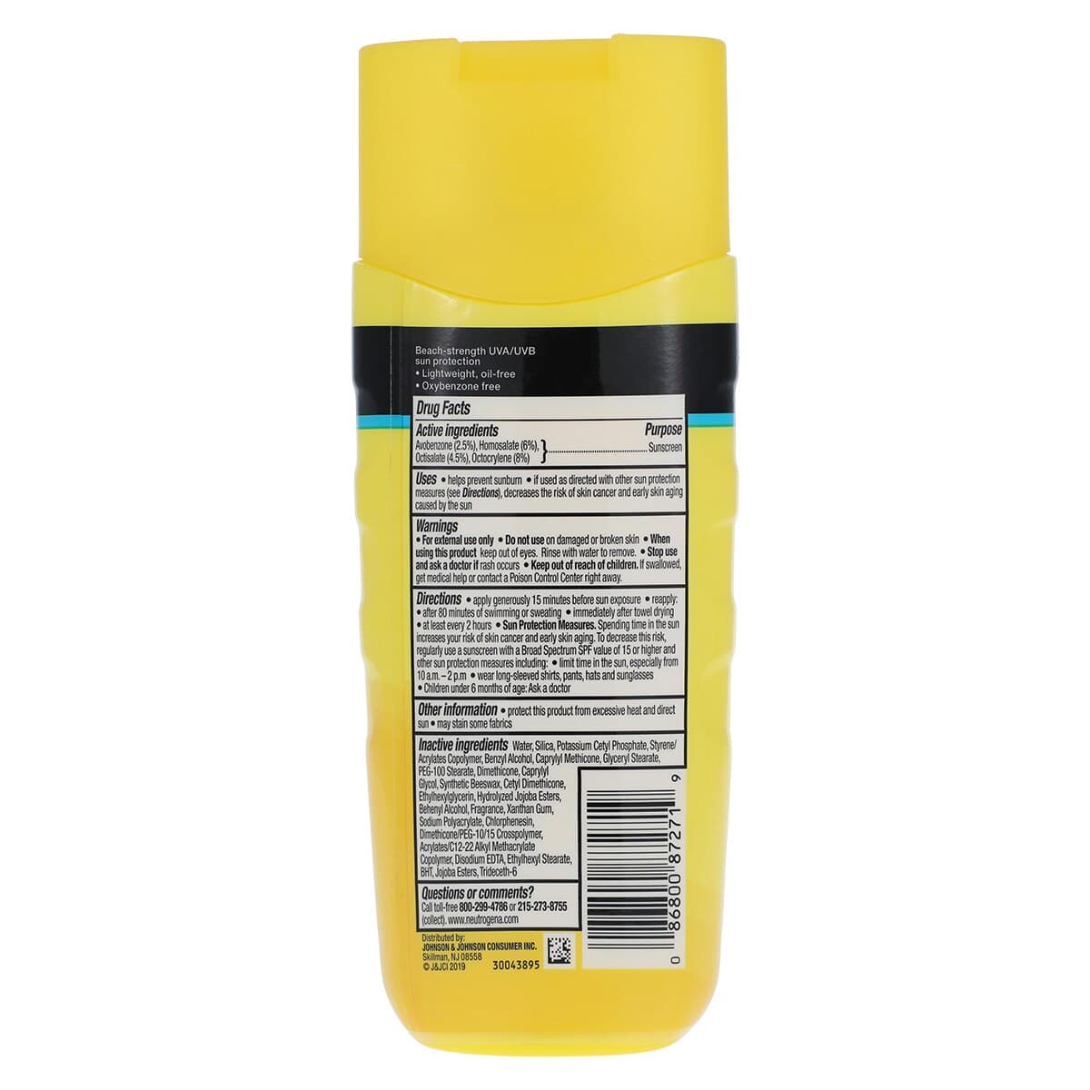 Neutrogena Beach Defense Sunscreen Lotion, SPF 50, Water Resistant, Body, Adult, 6.7 oz Bottle thumbnail 2