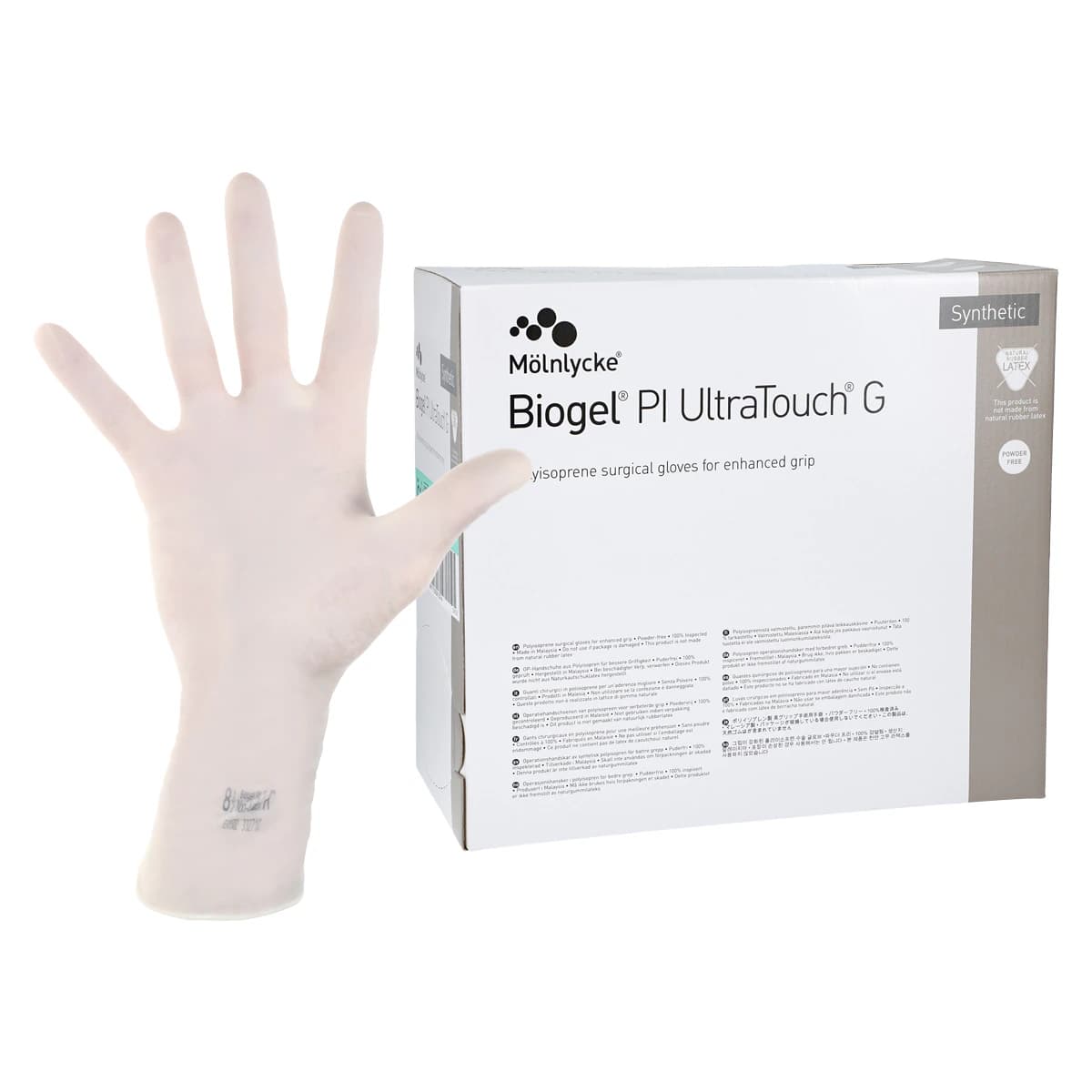 Biogel PI UltraTouch G Polyisoprene Surgical Gloves, Size 6.5, Straw thumbnail 2