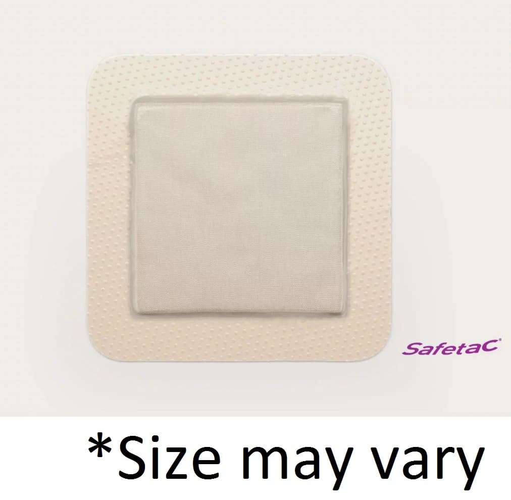 Mepilex Border Ag Foam Neuro Pattie Dressing, 6x8", Adhesive, Latex-Free - Dressing Mepilex Border AG - Image 1