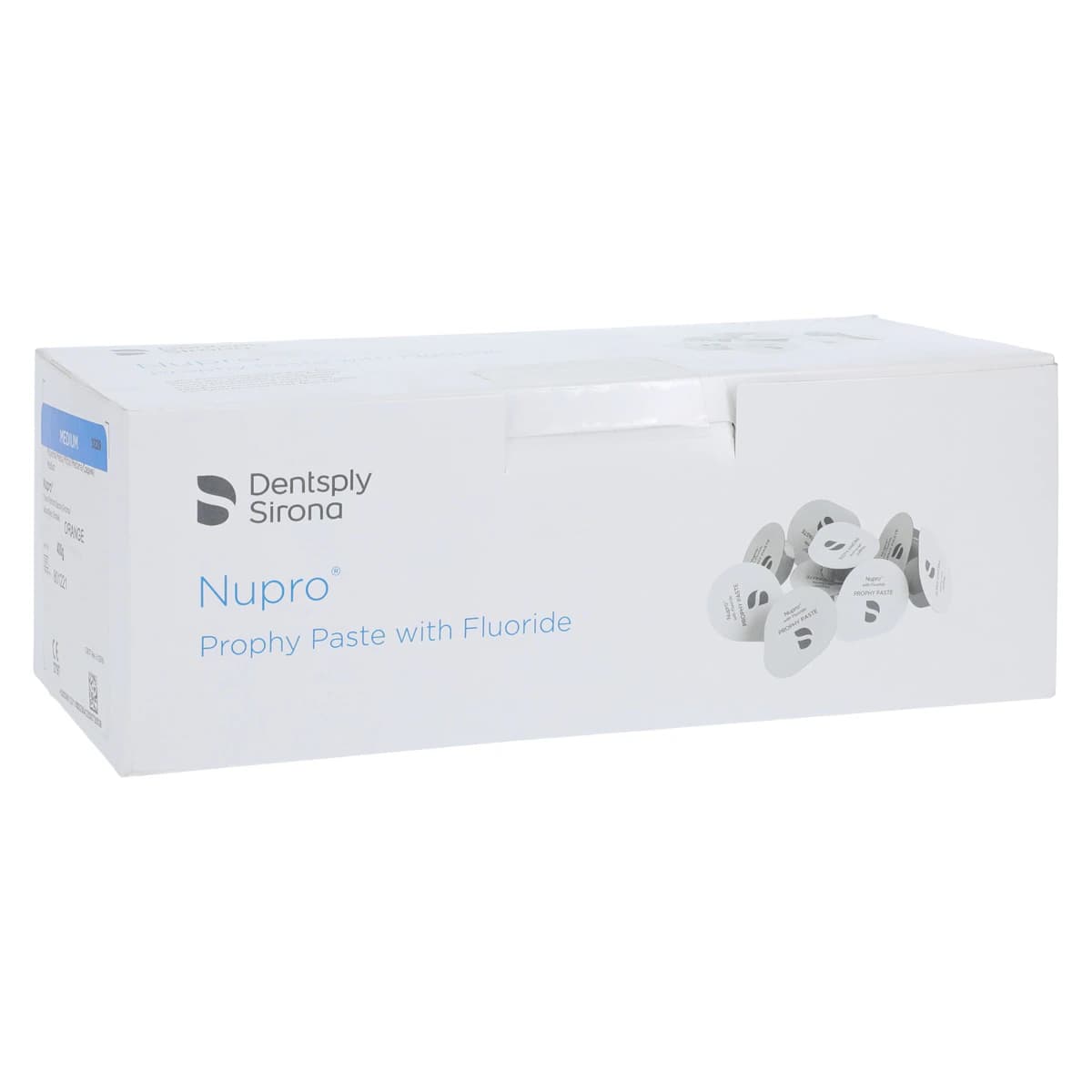 NUPRO Prophy Paste Medium Grit, Orange, Gluten Free, Unit Dose Cups, 200/Box - Nupro Prophy Paste Medium - Image 1