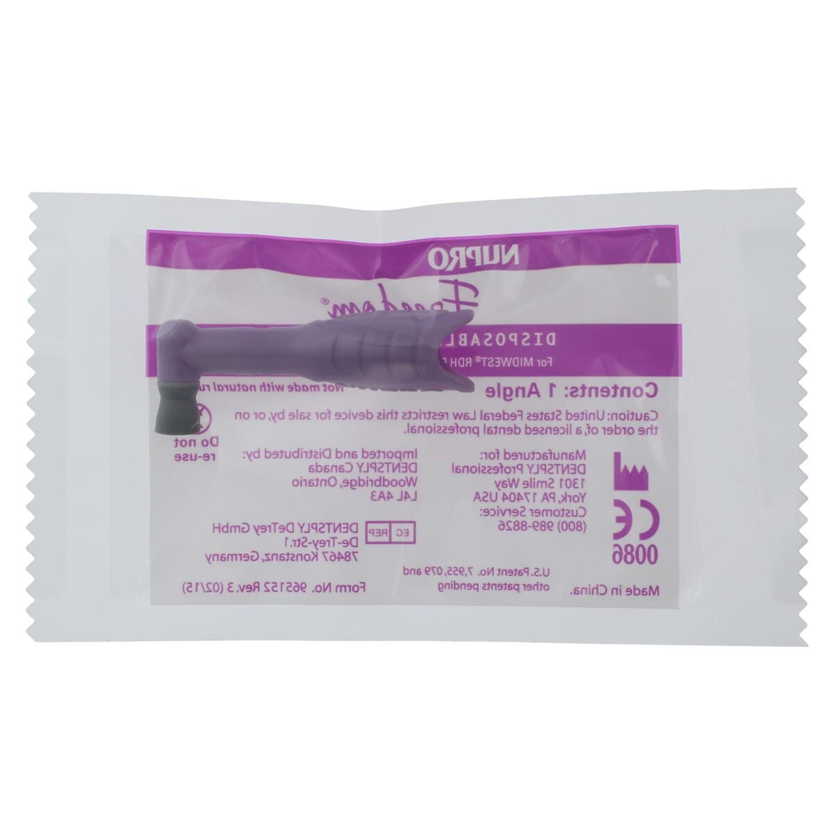 NUPRO Freedom® Slim Disposable Prophy Angles, Soft Cup, 90° Angle, 1200/Box, 965064 thumbnail 2