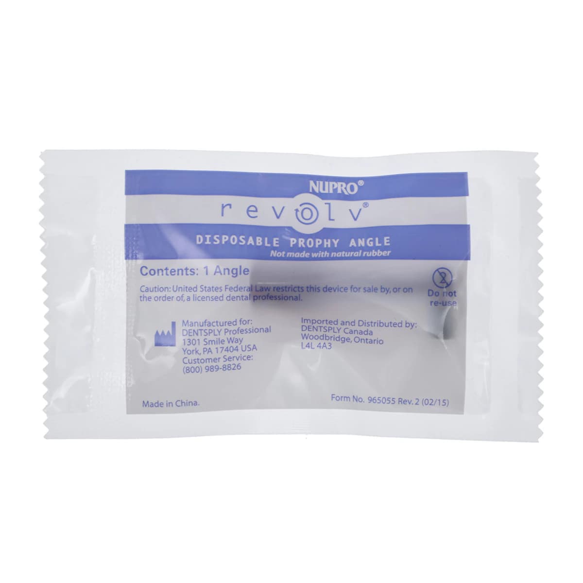 NUPRO revolv® Slim Disposable Prophy Angles, Soft Cup, 90-Degree, Lavender, 1200/Box - NUPRO revolv® Slim Disposable Prophy Angles Soft 90 Economy Box of 1200 - Image 1