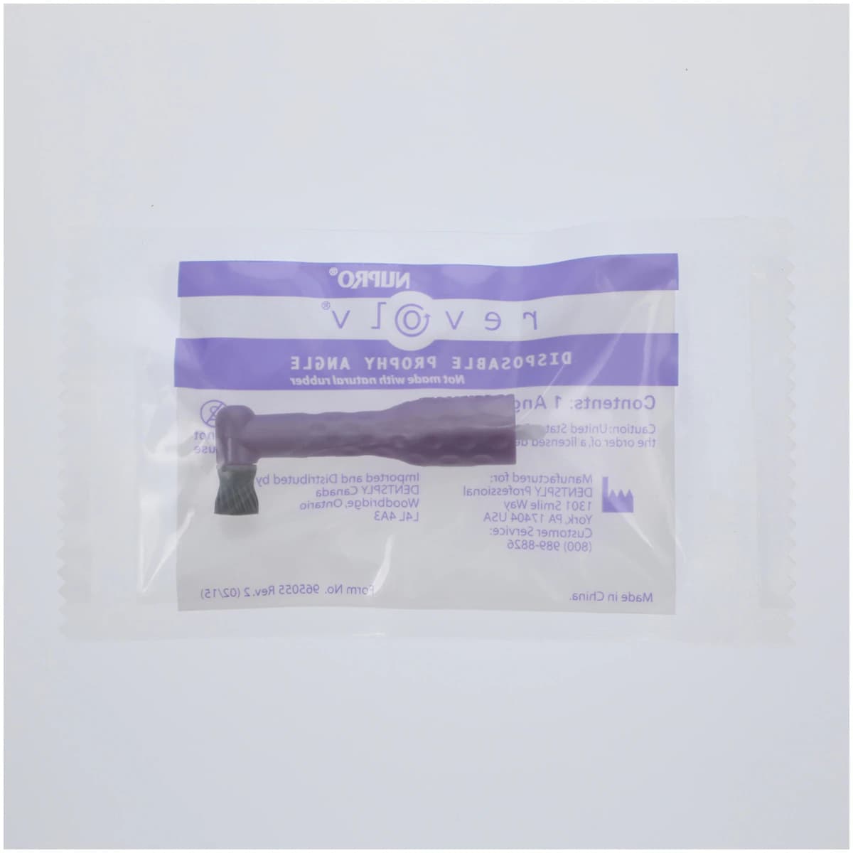 NUPRO revolv® Slim Disposable Prophy Angles, Spiral Cup, 90-Degree, Lavender, 1200/Box, 965068 thumbnail 2