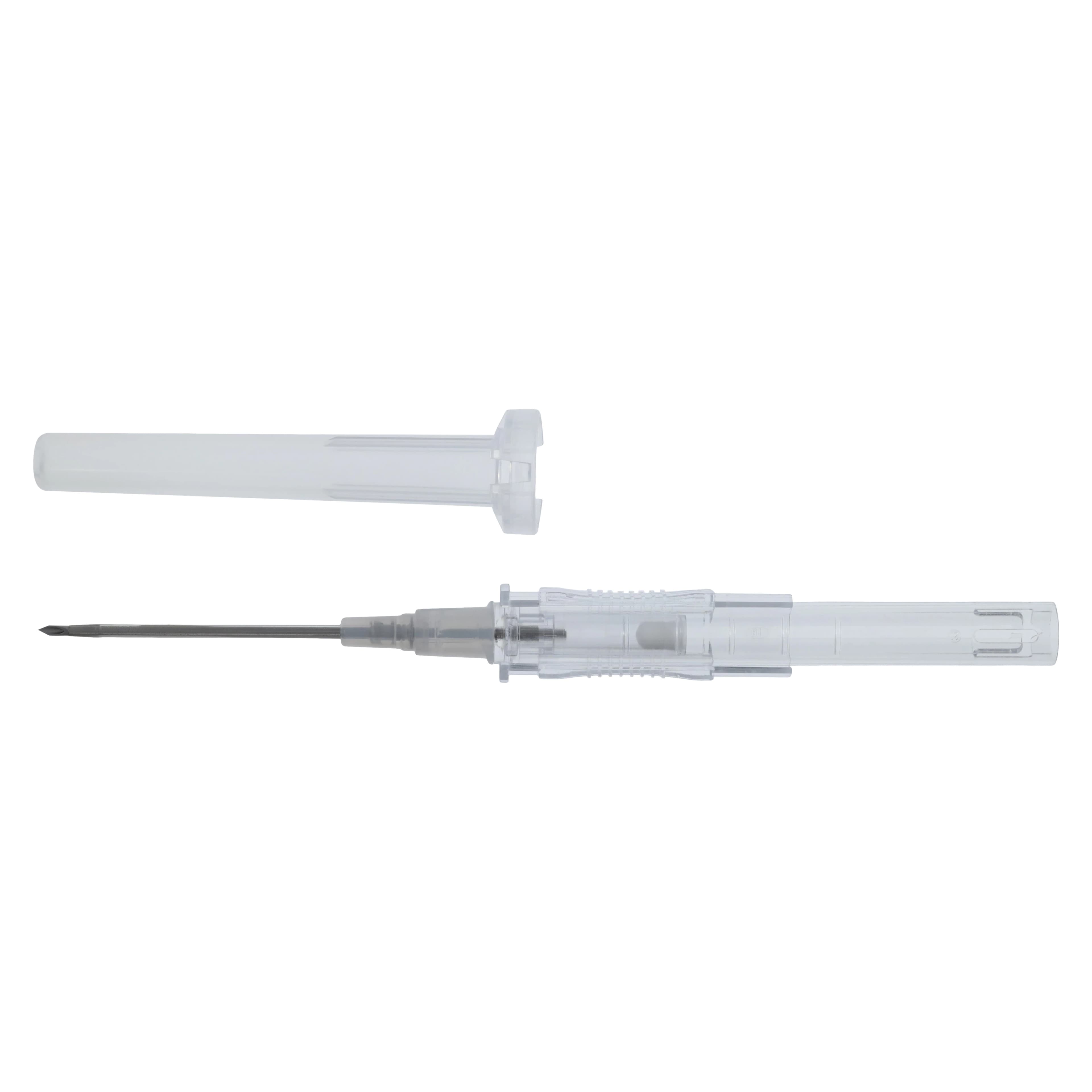 Jelco Protectiv Plus IV Catheter, 16 Gauge, 1-1/4", Safety, Straight, Gray, OCRILON Polyurethane, Sterile, Latex-Free, Radiopaque, Each thumbnail 2