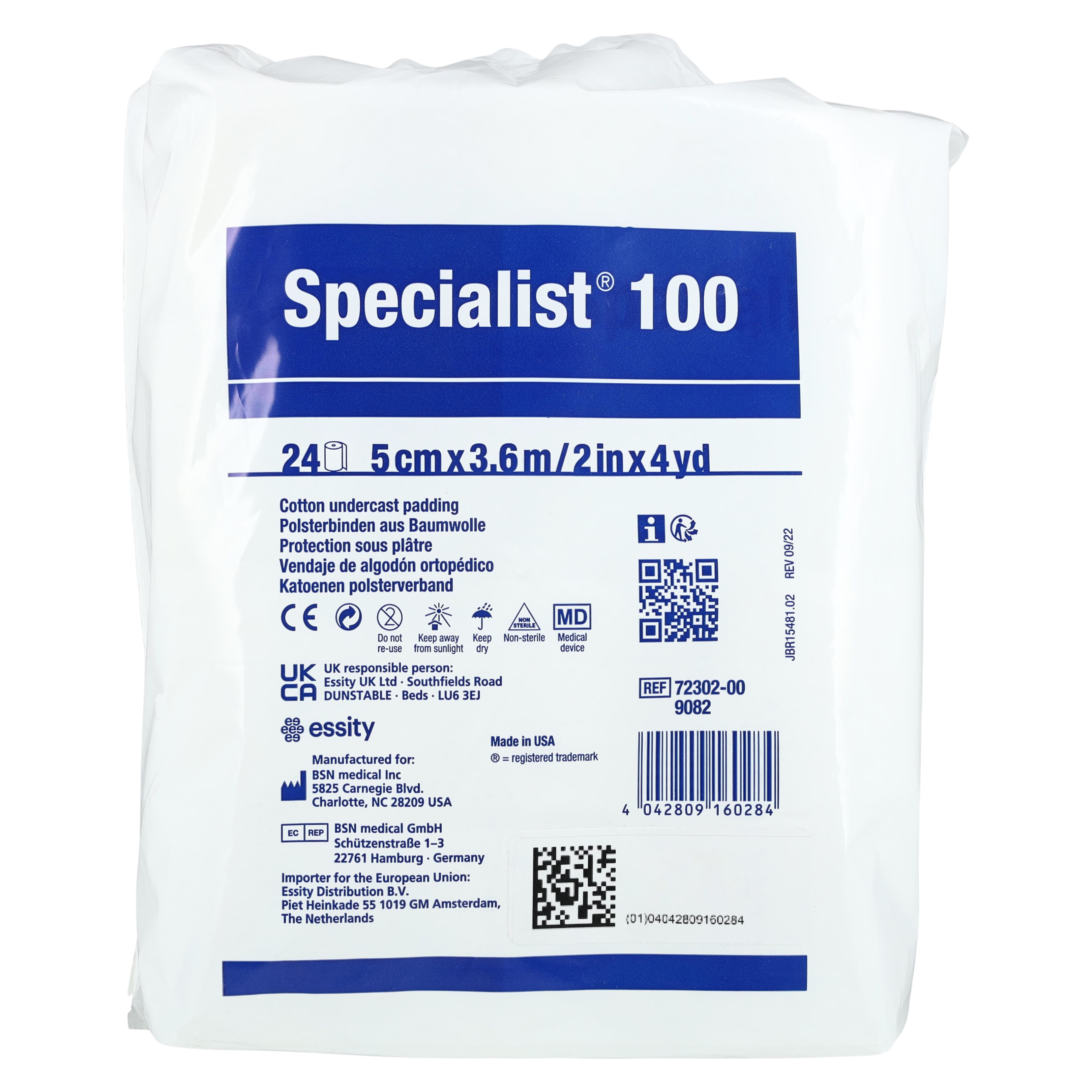 Specialist 100 Cast Padding, White, 2" x 4 yd, Roll thumbnail 3