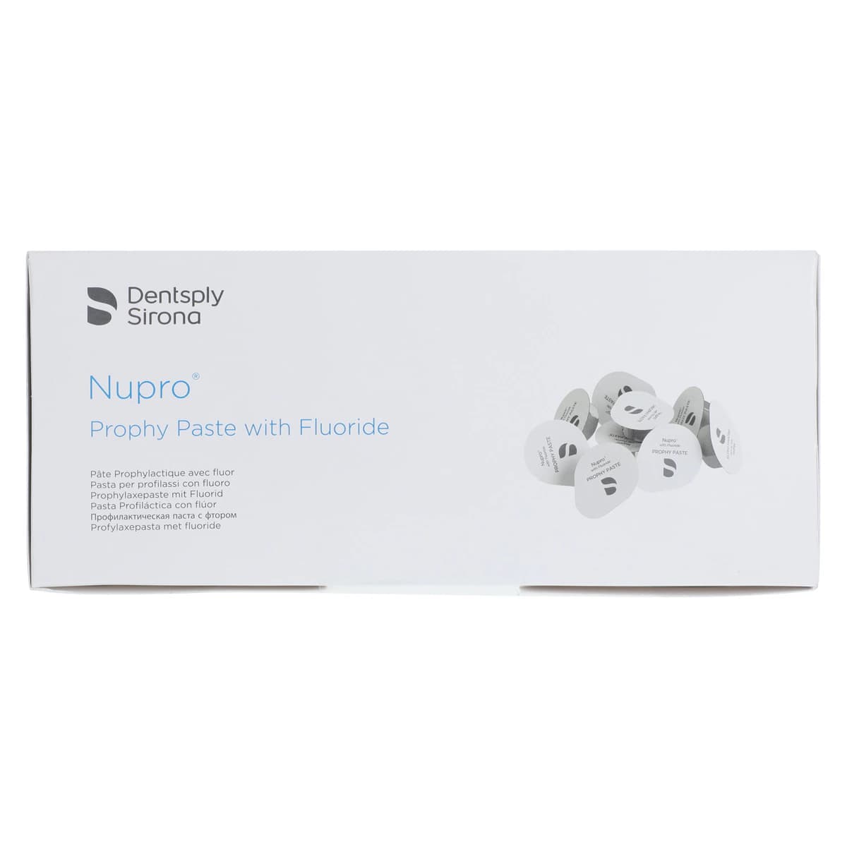 Nupro Extra Care Prophy Paste, Fluoride, Medium Grit, Mint, Unit Dose Cups, 200/Box, 801222 thumbnail 2