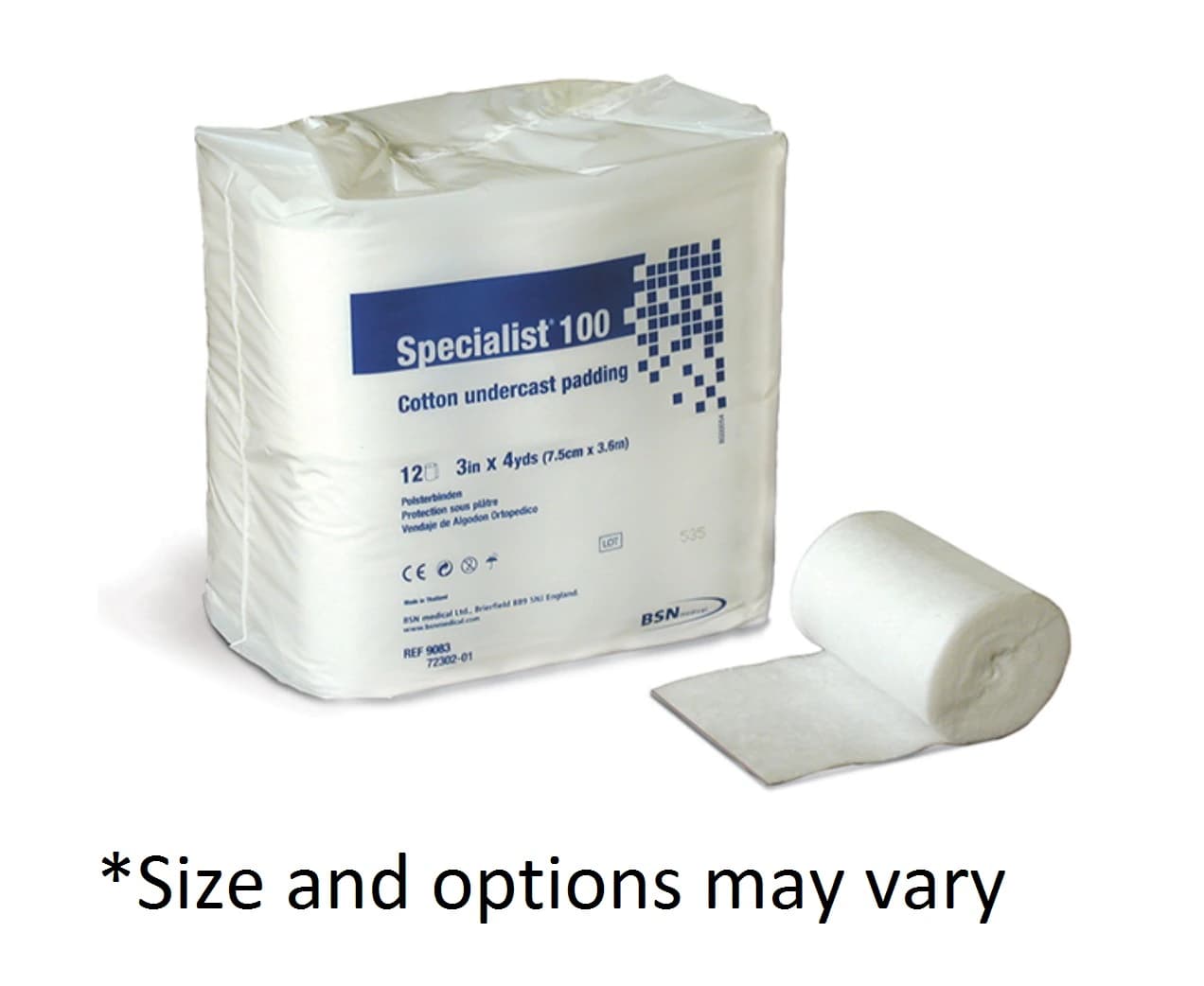 BSN Medical Specialist 100 Cast Padding, 4" x 4 yd, White thumbnail 2