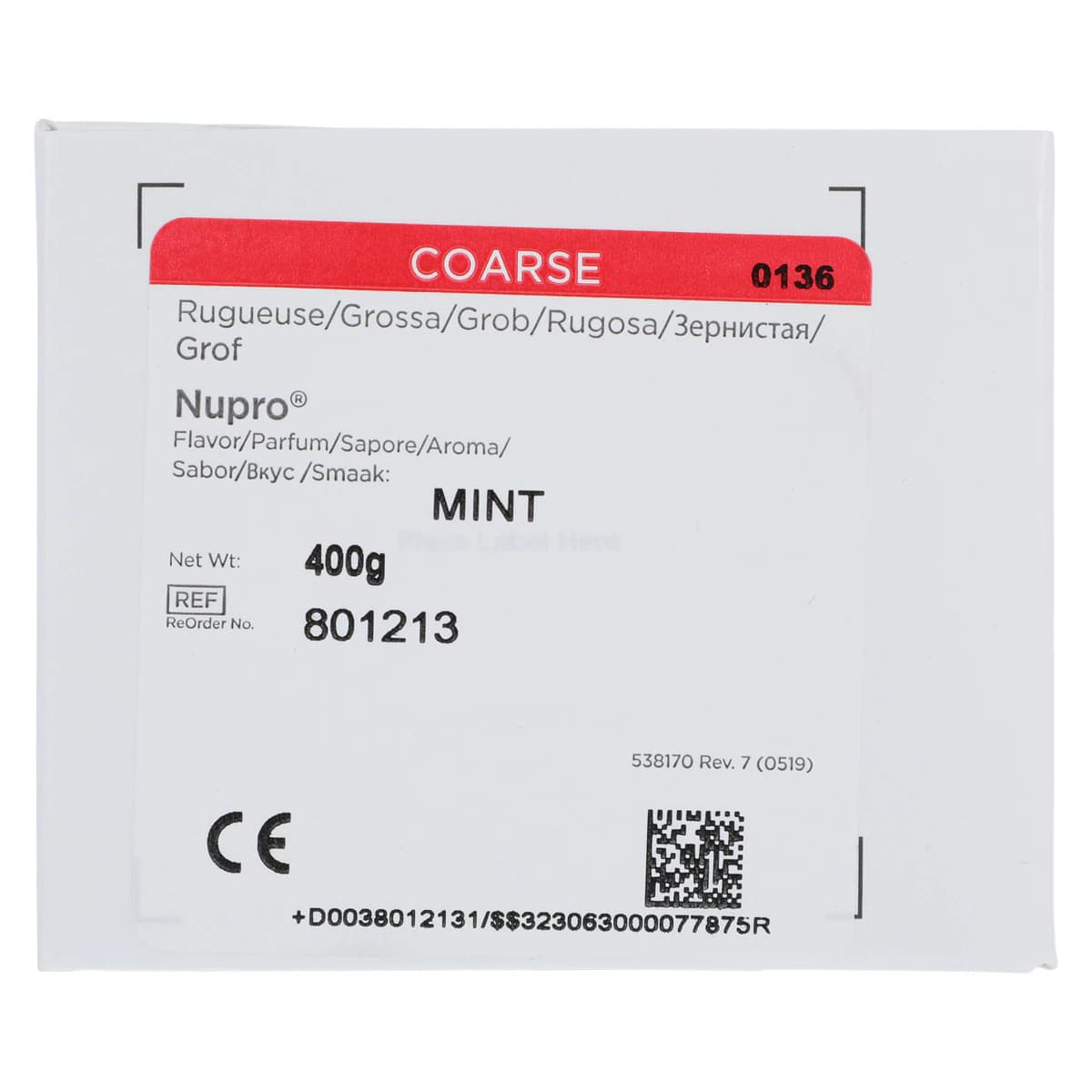 Nupro Prophy Paste, Coarse Grit, Mint, Without Fluoride, Unit Dose Cups, 200/Box, 801213 thumbnail 4