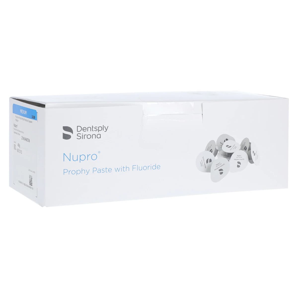 Nupro Prophy Paste, Medium Grit, Zinnamon Flavor, with Fluoride, Unit Dose Cups, 200/Box, 801313 - Nupro Prophy Paste Medium Zinnamon (200) - Image 1