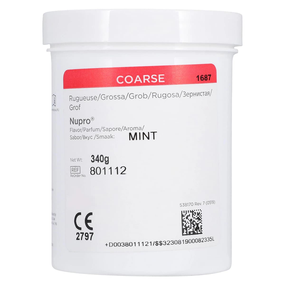 NUPRO® Prophy Paste with Fluoride, Coarse Grit, Mint, 12 oz Jar, 801112 thumbnail 4