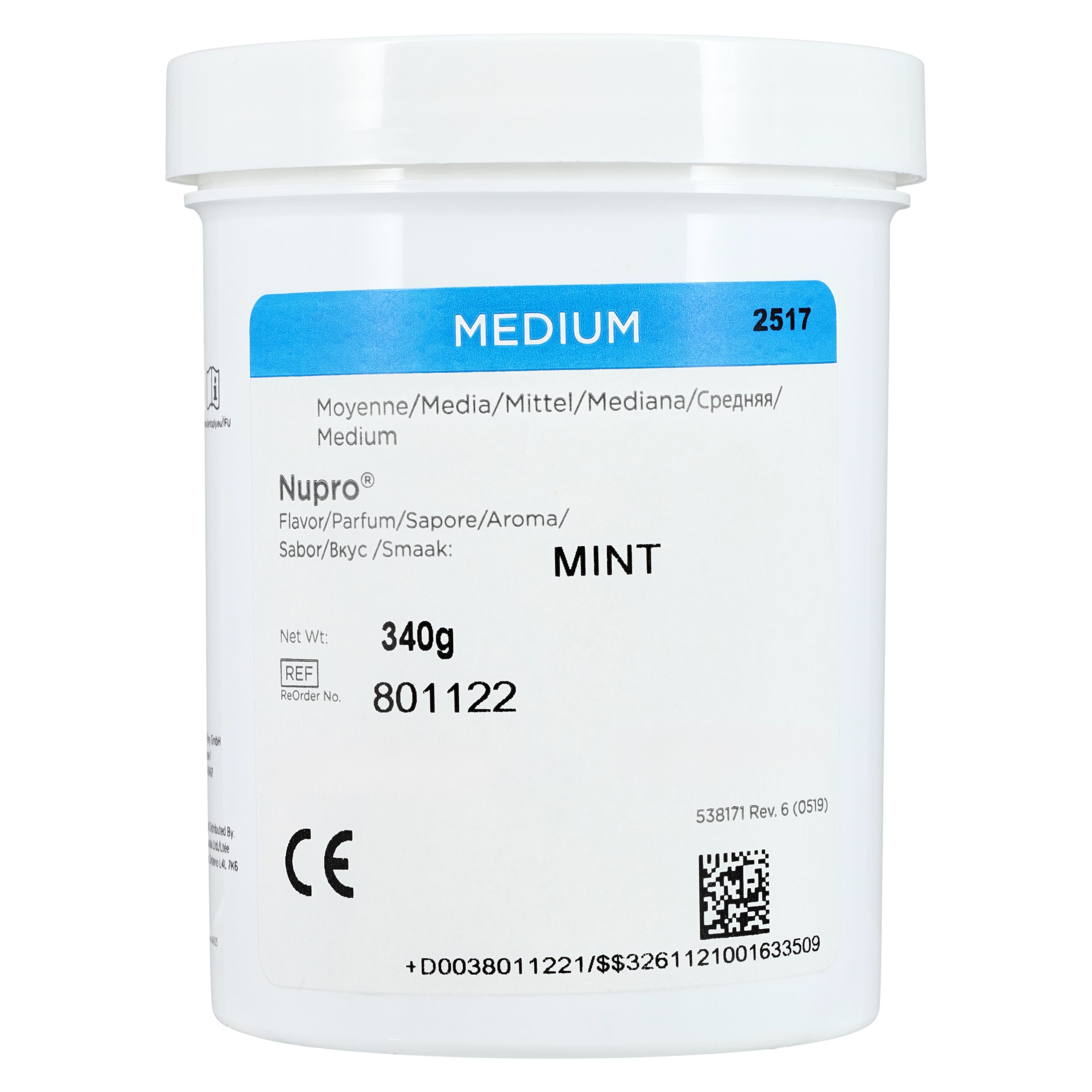NUPRO® Prophy Paste with Sodium Fluoride, Medium Grit, Mint, 12 oz Jar, 801122 thumbnail 4