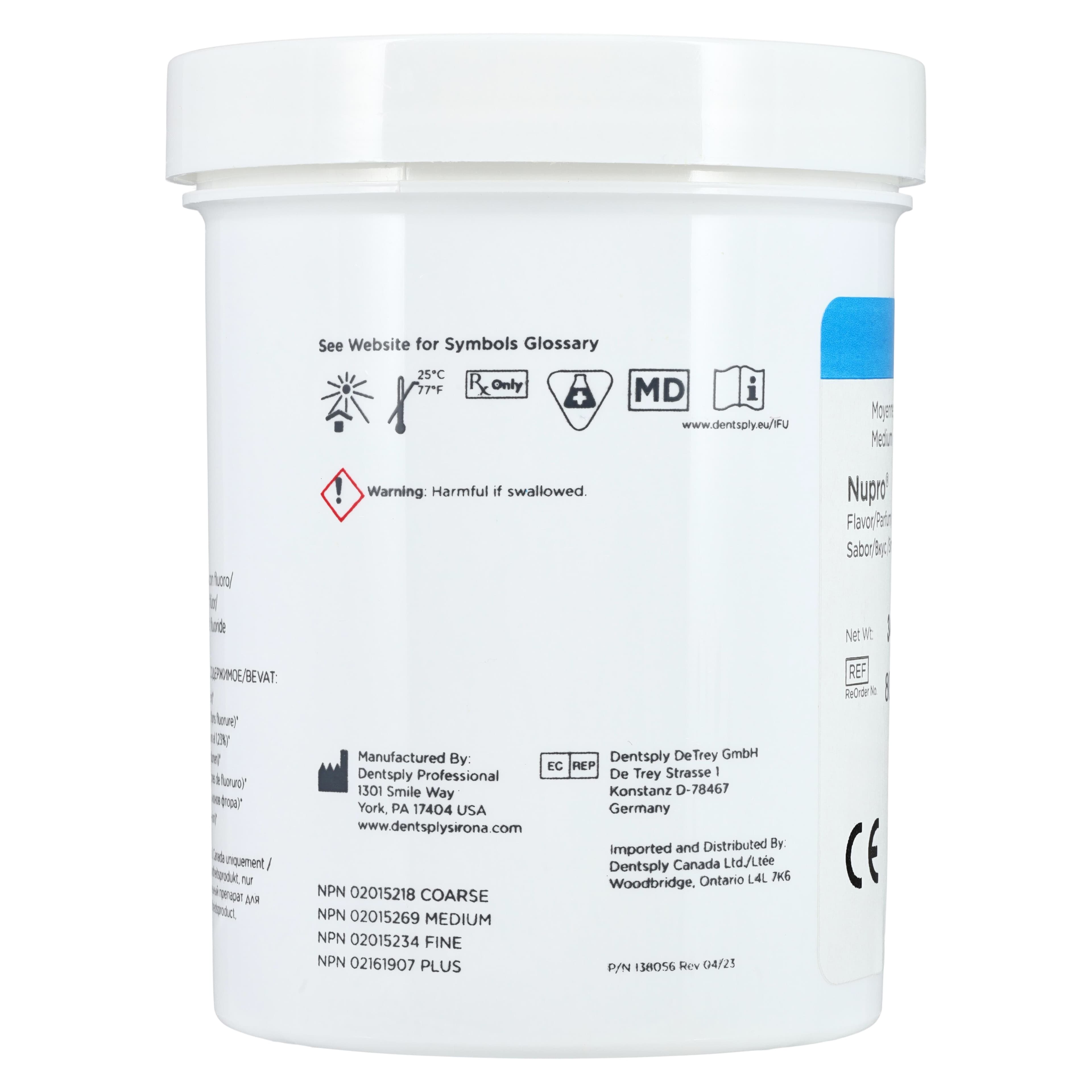 NUPRO® Prophy Paste with Sodium Fluoride, Medium Grit, Mint, 12 oz Jar, 801122 thumbnail 5