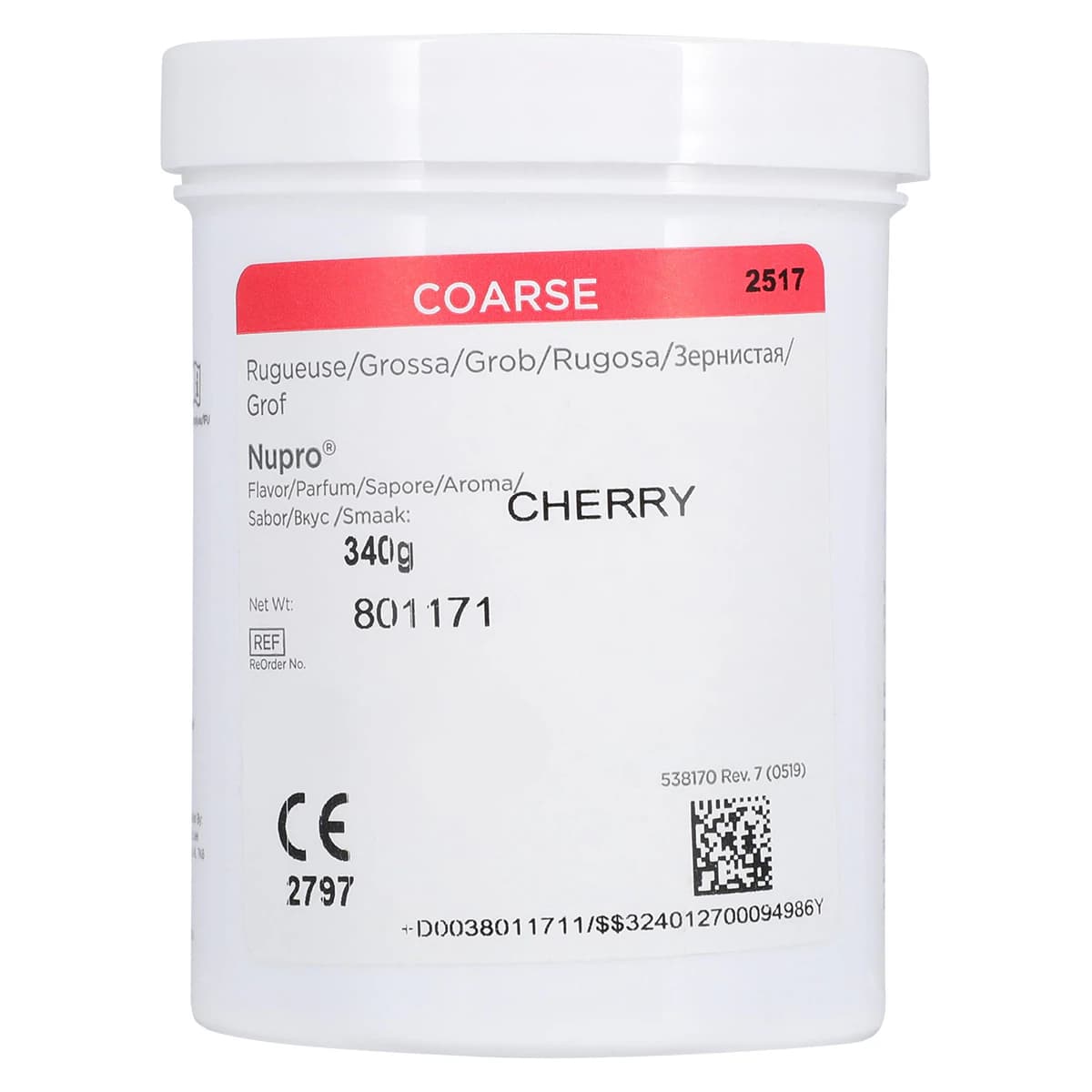 NUPRO® Prophy Paste with Fluoride, Coarse Grit, Cherry Blast, 12 oz Jar, 801171 thumbnail 4