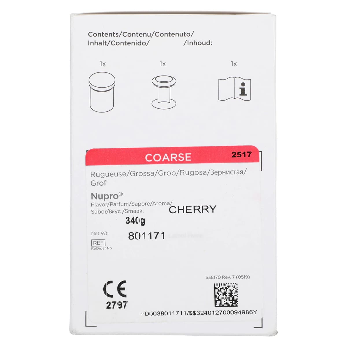 NUPRO® Prophy Paste with Fluoride, Coarse Grit, Cherry Blast, 12 oz Jar, 801171 thumbnail 8
