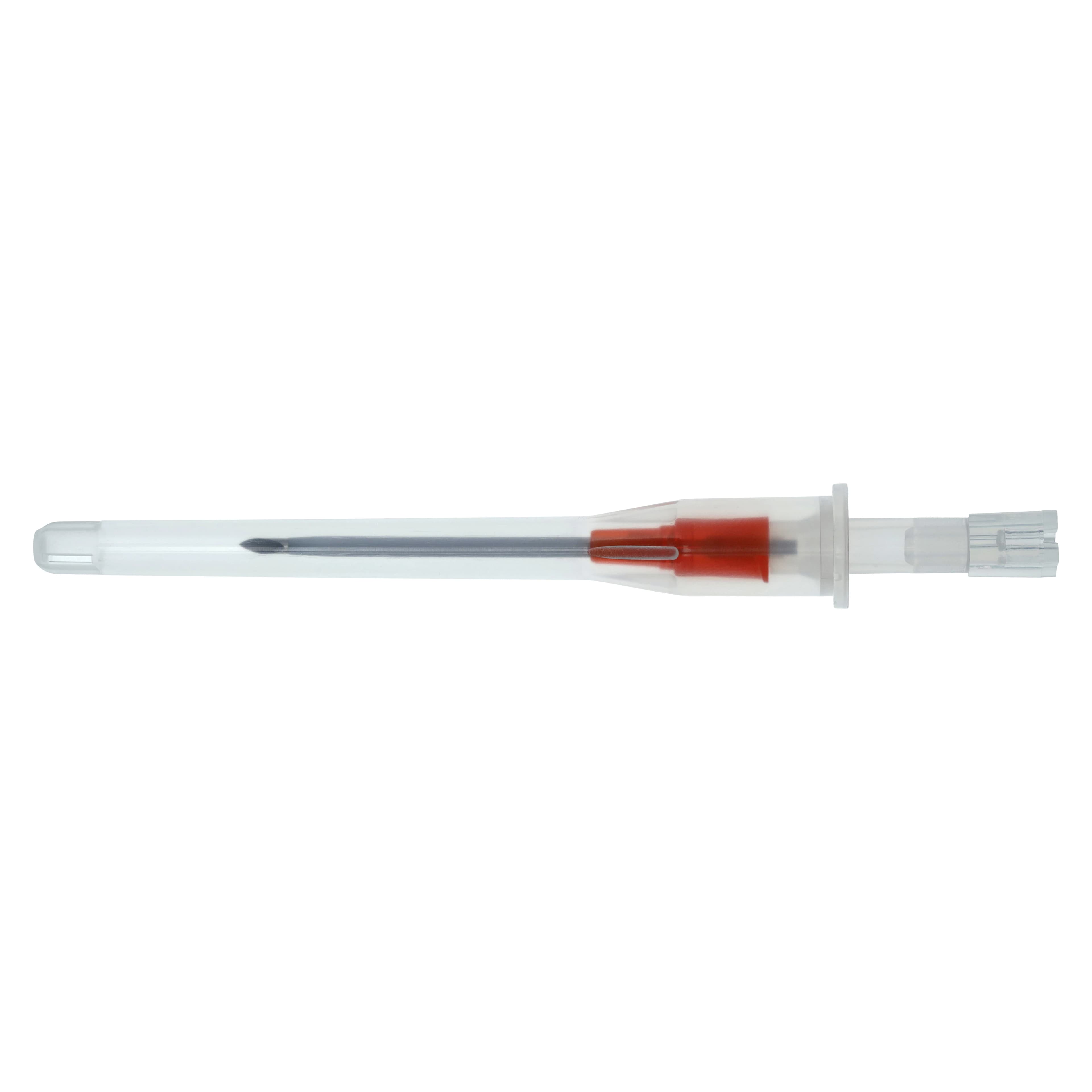 Jelco Peripheral IV Catheter, 14 Gauge, 1-1/4", Radiopaque, Straight with Wings, Sterile, Orange, Each thumbnail 4