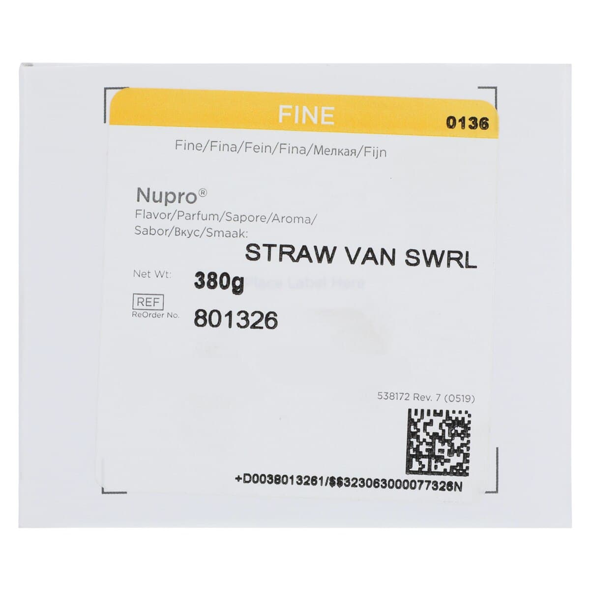 NUPRO® Prophy Paste, Fine Grit, Strawberry Vanilla Swirl, with Fluoride, Unit Dose Cups, 200/Box, 801326 thumbnail 4