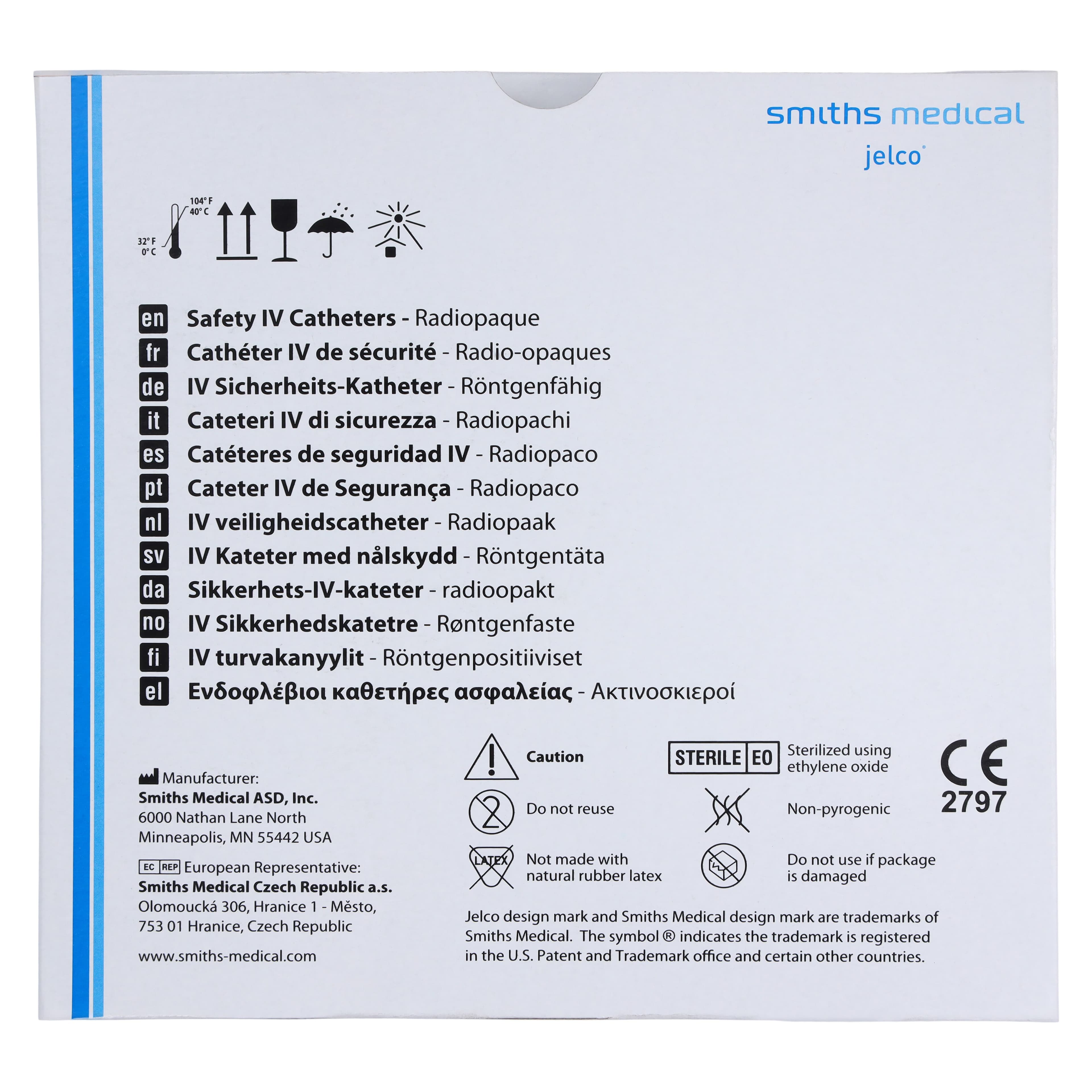 Jelco Protectiv-W IV Catheter, 24 Gauge x 5/8", Safety Straight, Yellow, 50/Box thumbnail 4