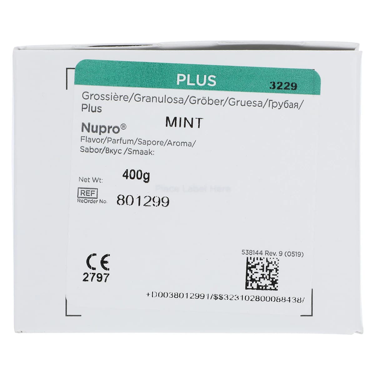 Nupro Prophy Paste Plus Mint with Fluoride, Coarse Grit, Unit Dose Cups, 200/Box, 801299 thumbnail 4