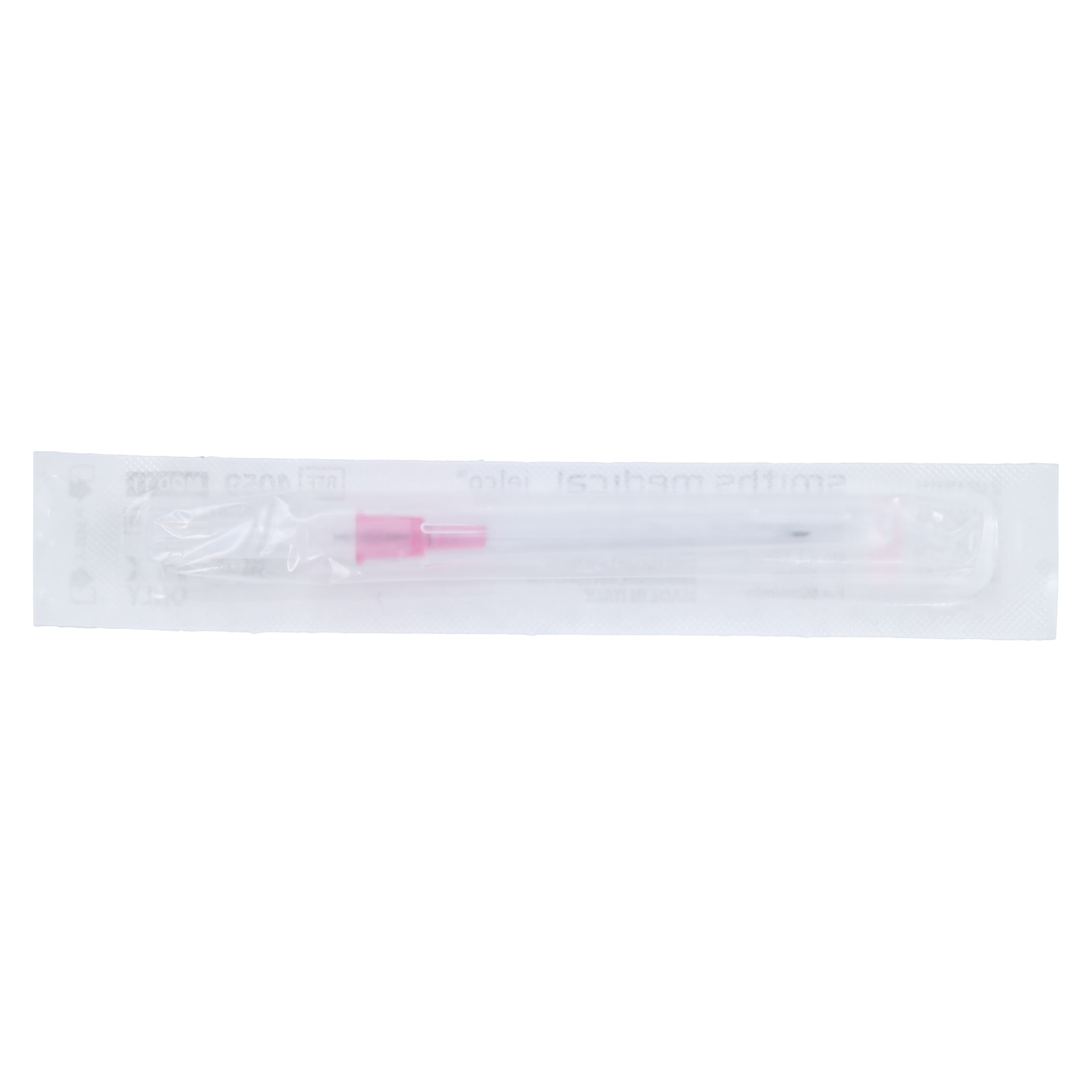 Jelco Peripheral IV Catheter, 20 Gauge, 1-3/4", Radiopaque, Straight with Wings, Pink, Sterile, 50/Box thumbnail 3