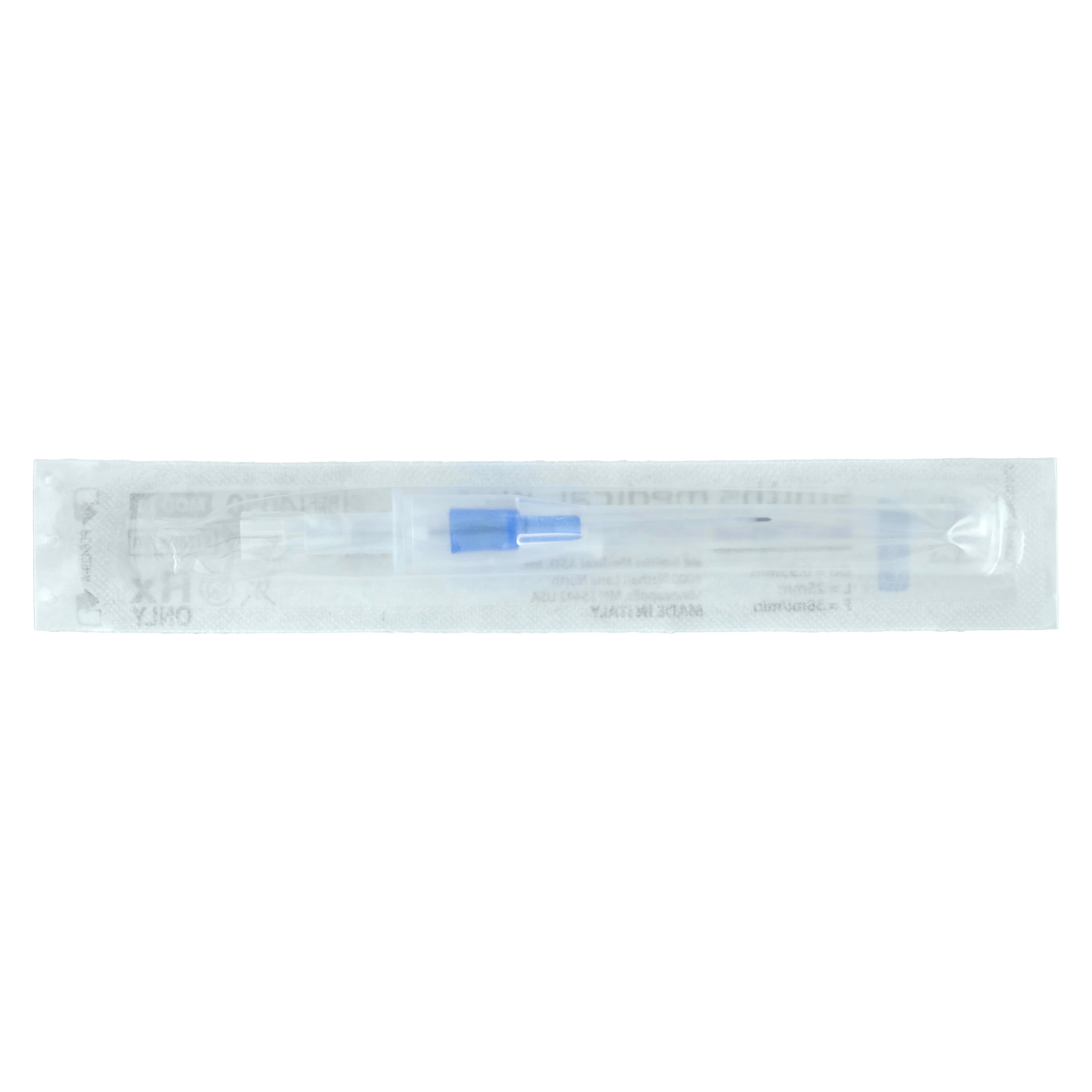 Jelco IV Catheter Radiopaque, 22 Gauge, 1", Blue, Straight, Sterile, Latex-Free, 50/Box thumbnail 3