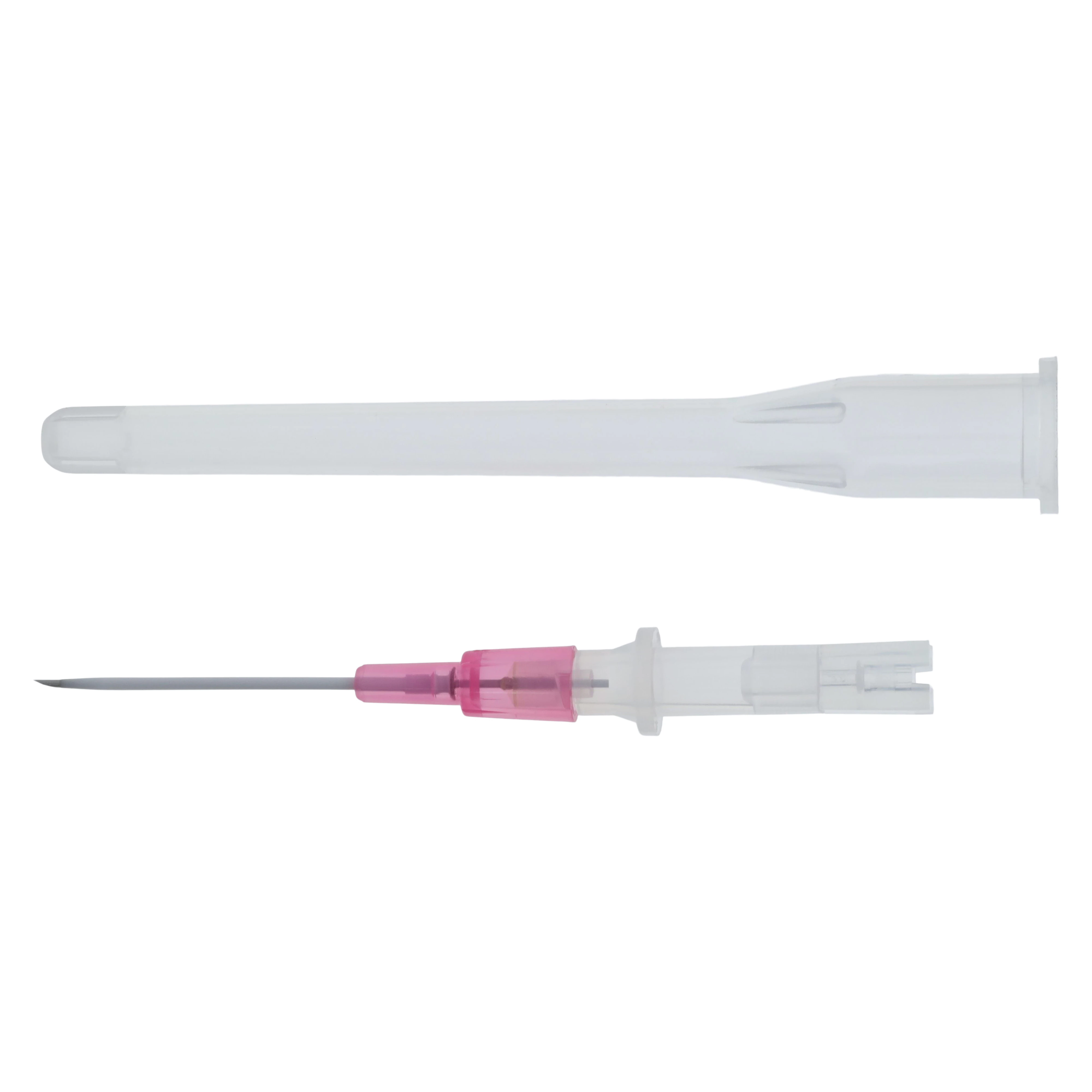 Jelco IV Catheter Radiopaque, 20 Gauge, 1", Pink, Straight with Wings, Sterile, Latex-Free thumbnail 2