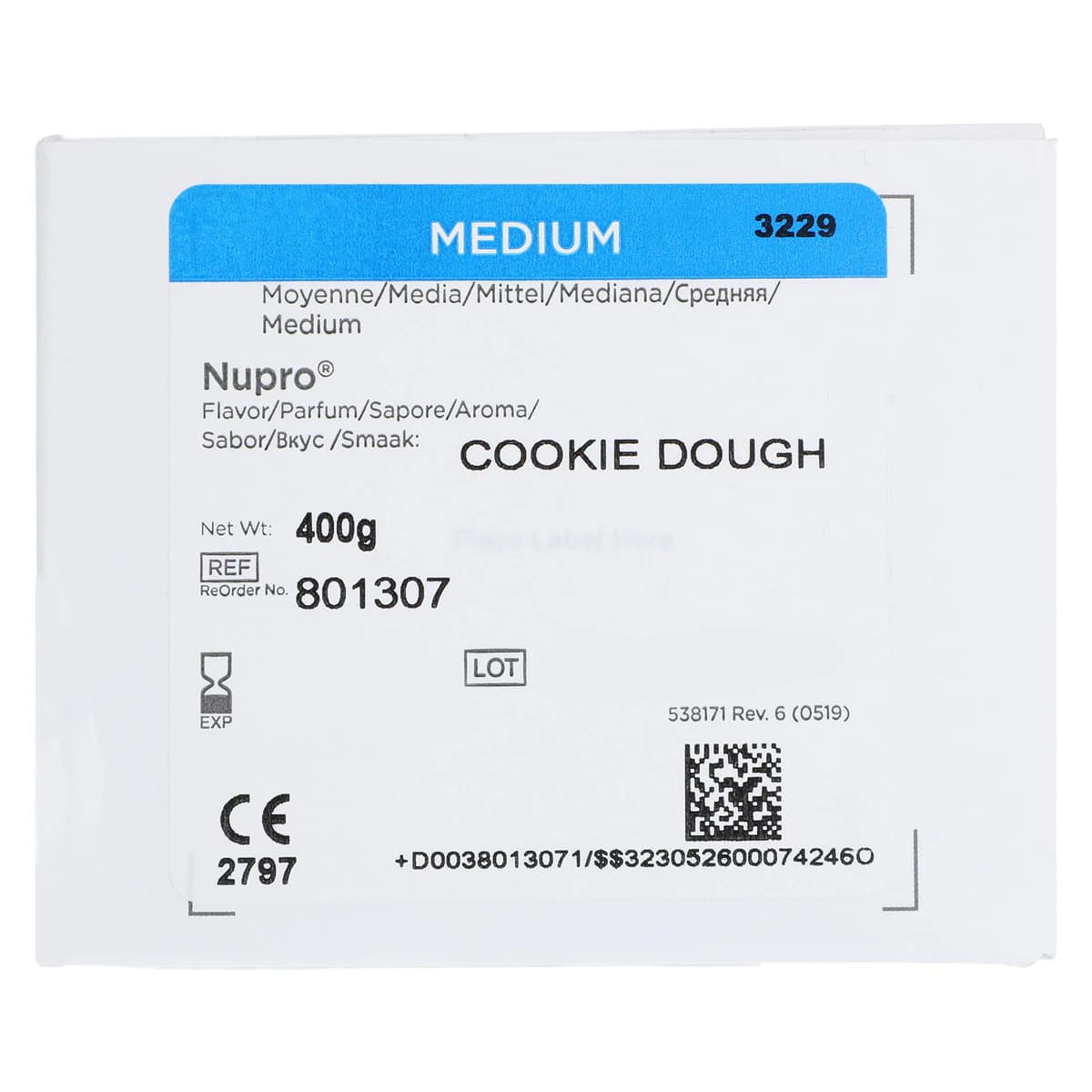 Nupro Prophy Paste, Medium Grit, Cookie Dough Flavor, with Fluoride, Unit Dose Cups, 200/Box, 801307 thumbnail 4