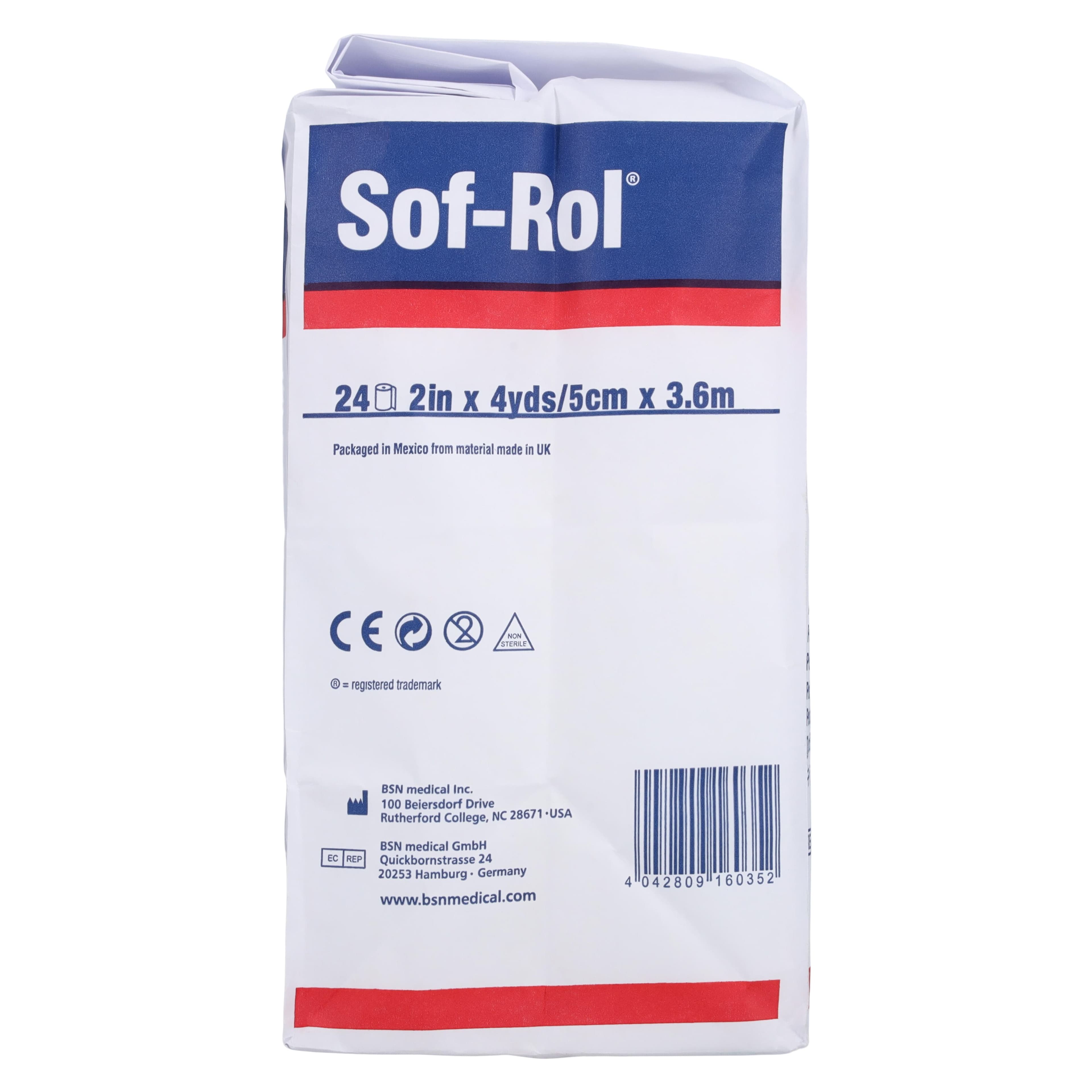 Sof-Rol Cast Padding Rolls, White, 2" x 4 yd thumbnail 2