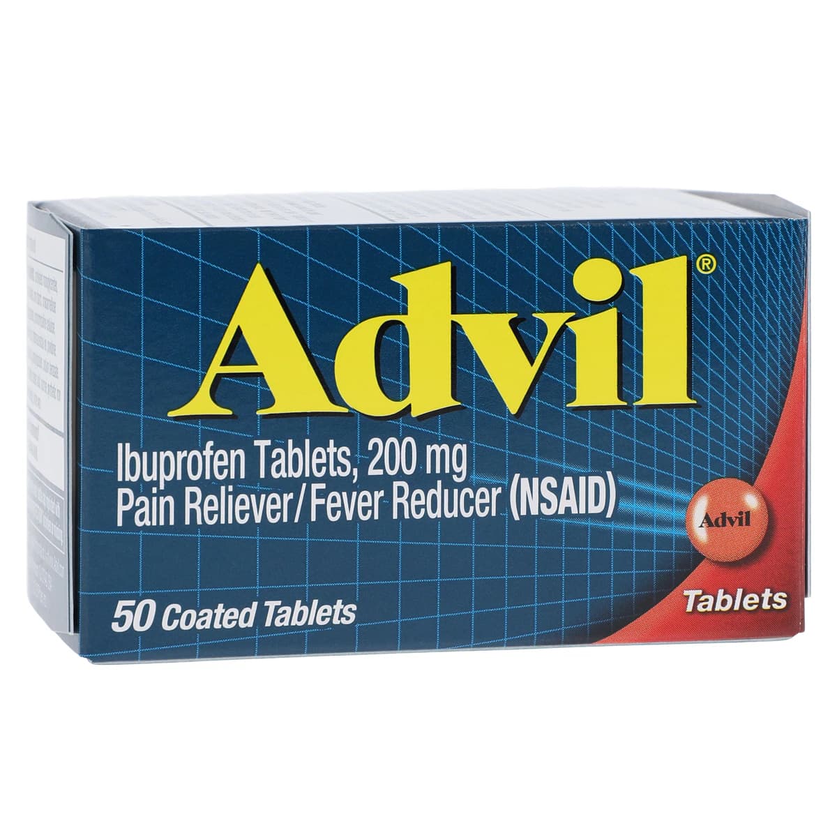 Advil NSAID Tablets, 200mg, 50/Box - Advil Tablets N-R - Image 1