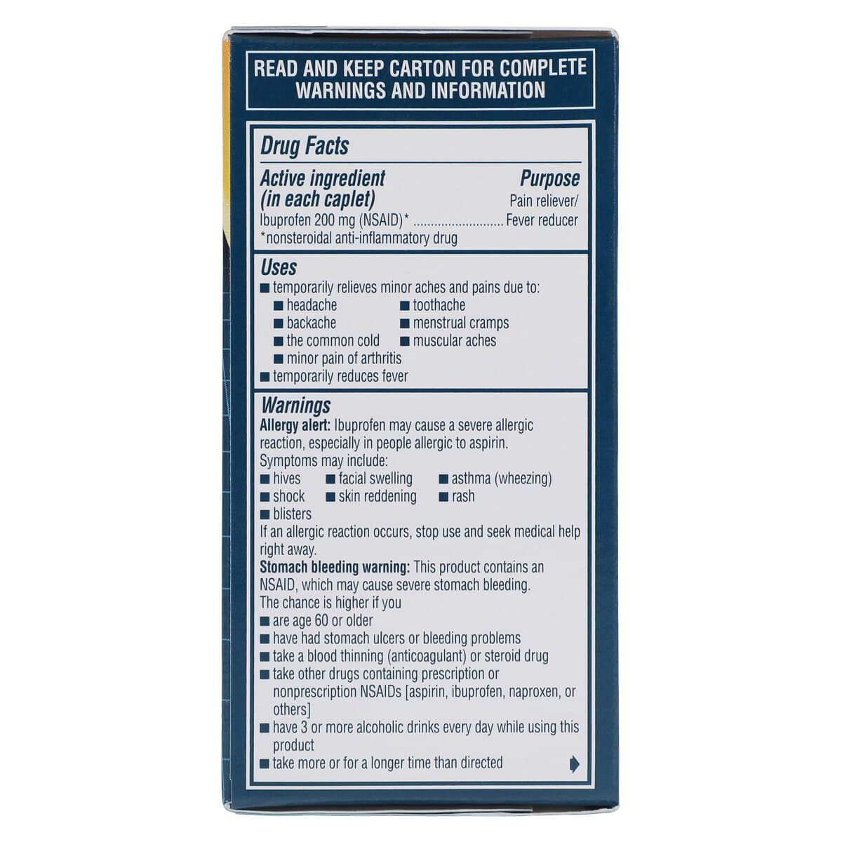 Advil Caplets, 200mg, NSAID, 100/Bottle thumbnail 5