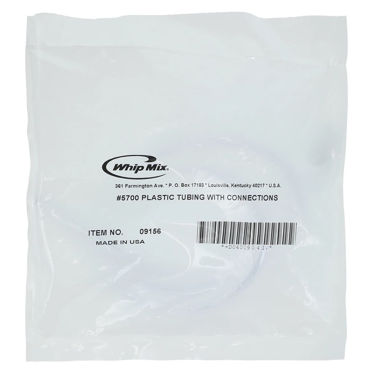 Whip Mix #5700 Plastic Tubing with Plastic Trap, Trap Cap and O Rings, 2-1/4 ft - #5700 2-1/4' Plastic Tubing with Plastic Trap/Trap/Cap and O Rings - Image 1