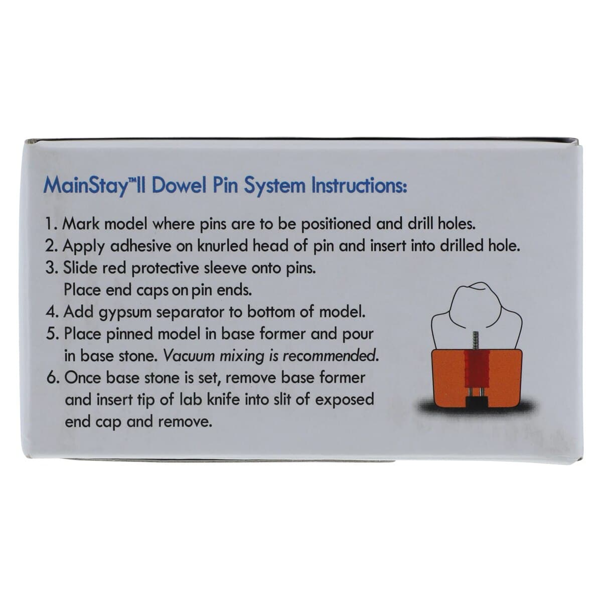 MainStay™ II Dual Pin Design Dowel Pin System, Pack of 1000, #08240 thumbnail 4