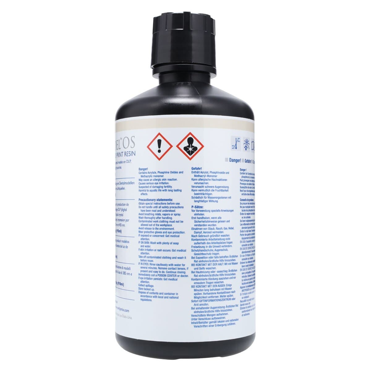 Whip Mix VeriMODEL OS Ivory 3D Printing Resin, 385/405nm, 1kg (910mL) Bottle, #71177 thumbnail 4