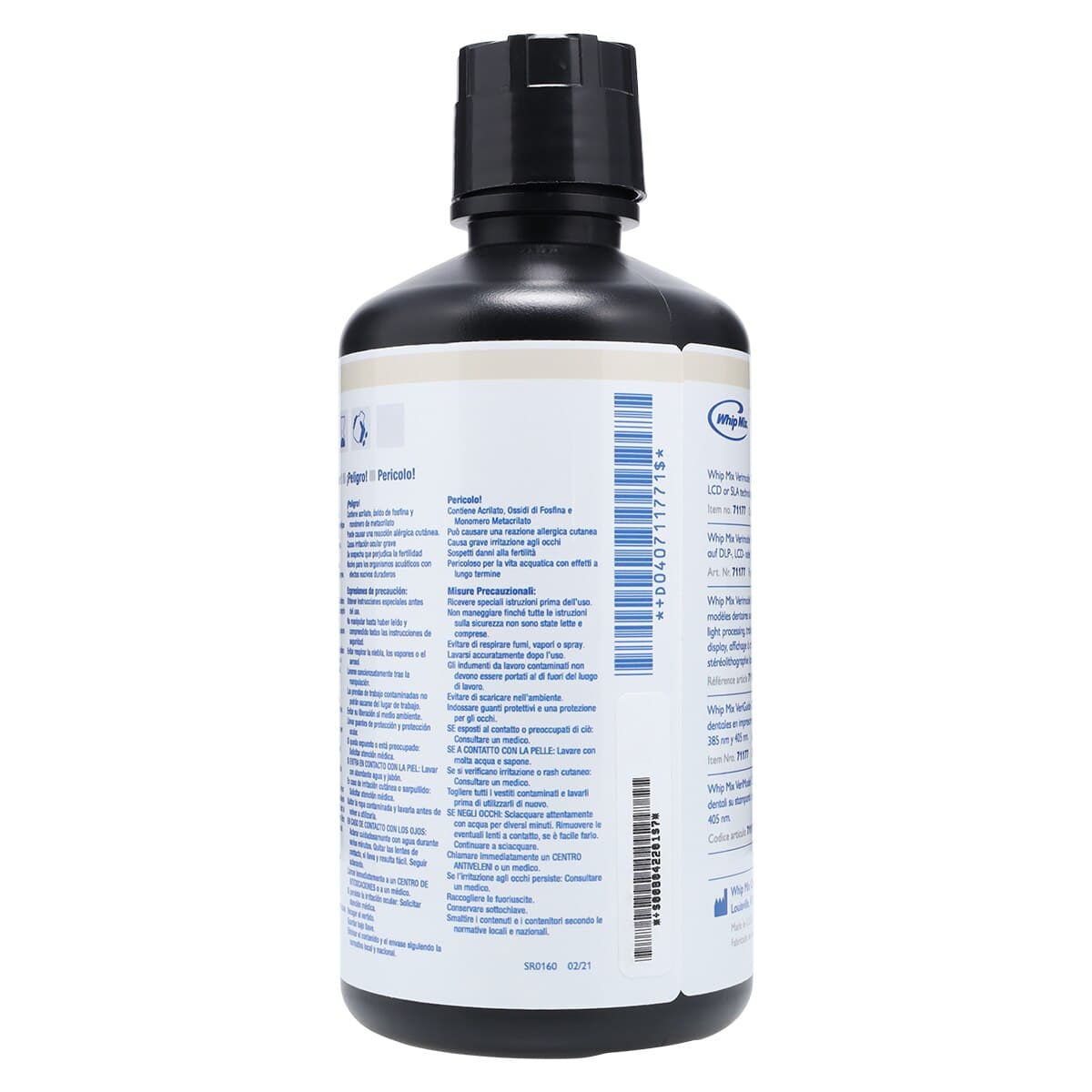 Whip Mix VeriMODEL OS Ivory 3D Printing Resin, 385/405nm, 1kg (910mL) Bottle, #71177 thumbnail 6