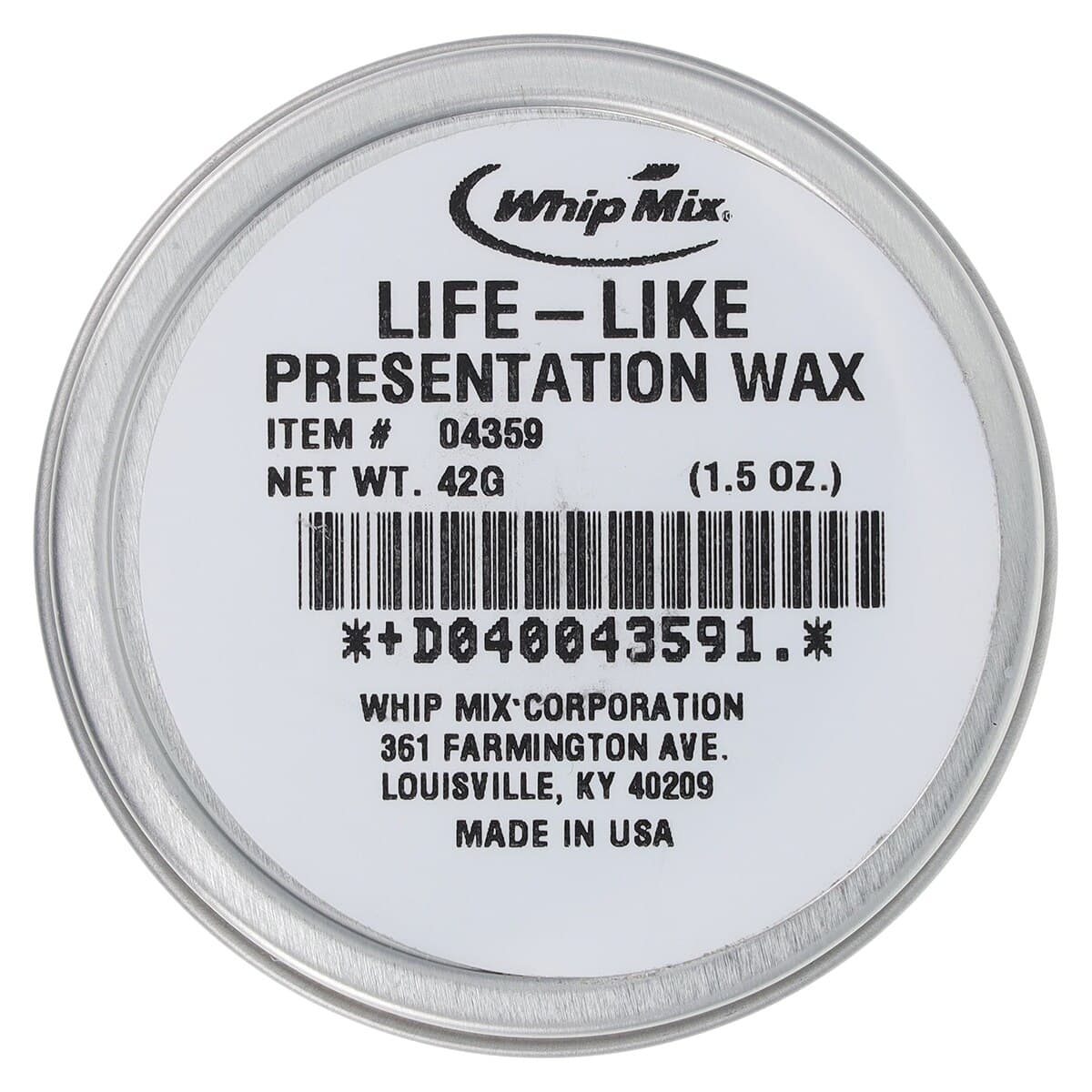Whip Mix Life-Like Presentation Wax, White, 1.5 oz (42 g) Covered Tin, #04359 thumbnail 3