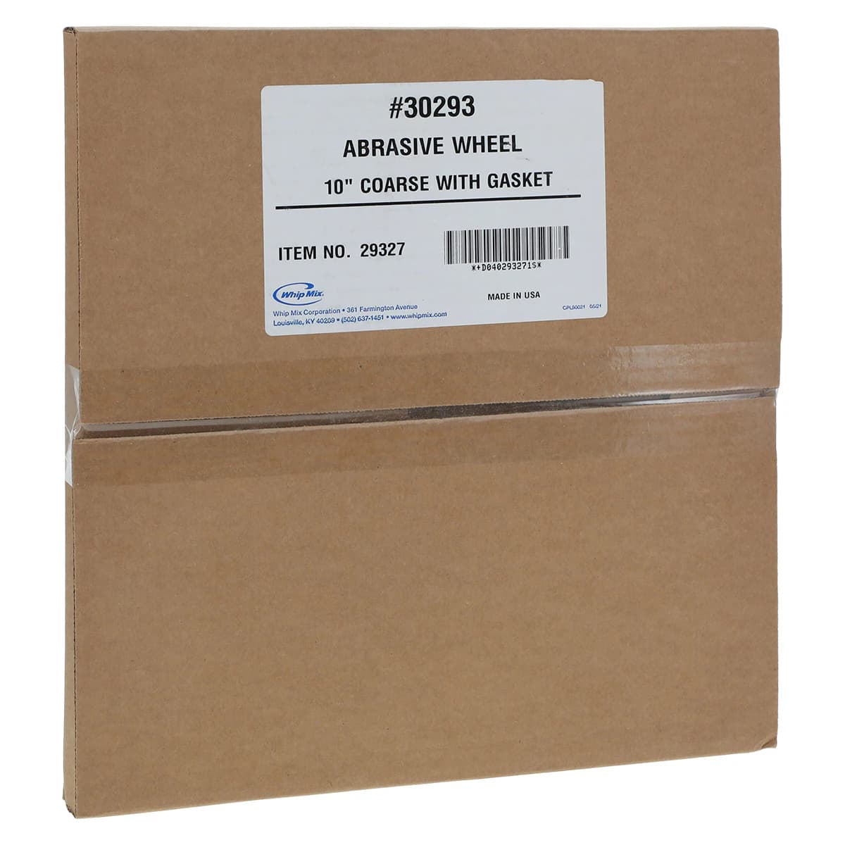 Whip-Mix #30293 Coarse Model Trimmer Wheel, 10 in, with Gasket, 29327 - #30293 Coarse Trimmer Wheel 10 In - Image 1
