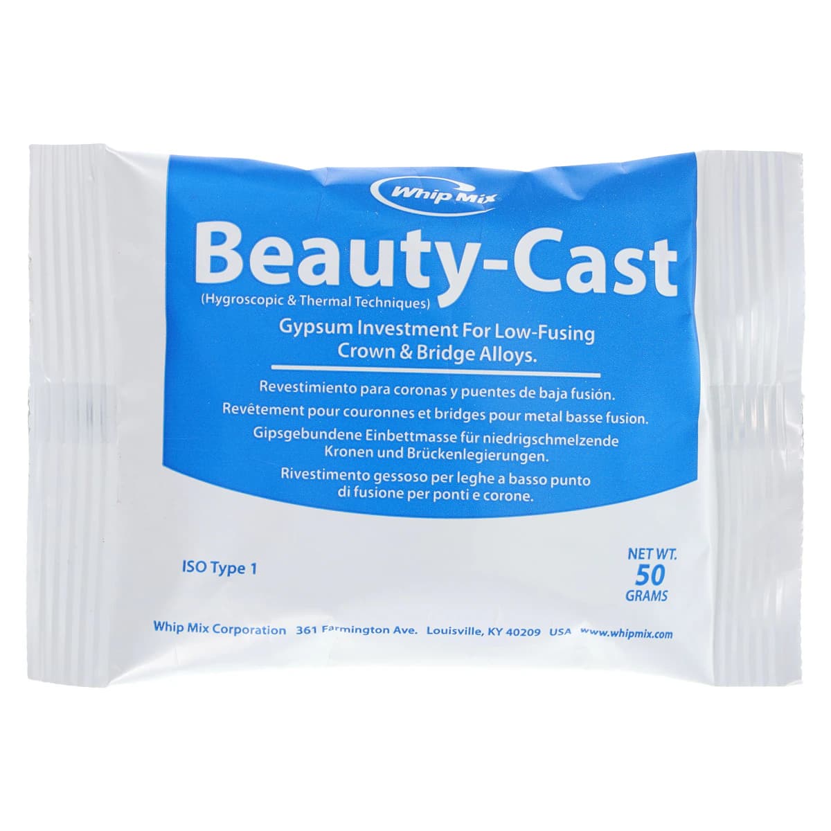 Whip Mix Beauty-Cast Inlay Investment, 50g, Box of 24, #00078 thumbnail 2