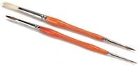 Whip Mix Double-Ended Pattern Painters Small, Red Sable Hair, 5/8" and 3/8" Bristles, 1/Pkg - Double-Ended Pattern Painters Small - Image 1