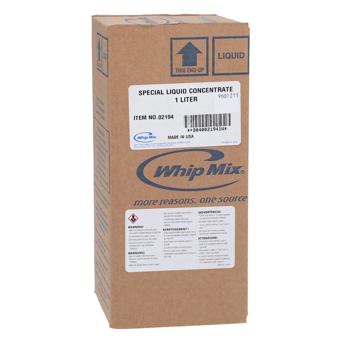 Whip Mix Special Liquid Concentrate, 1 Liter Bottle, #02194 - Special Liquid Concentrate Quart - Image 1