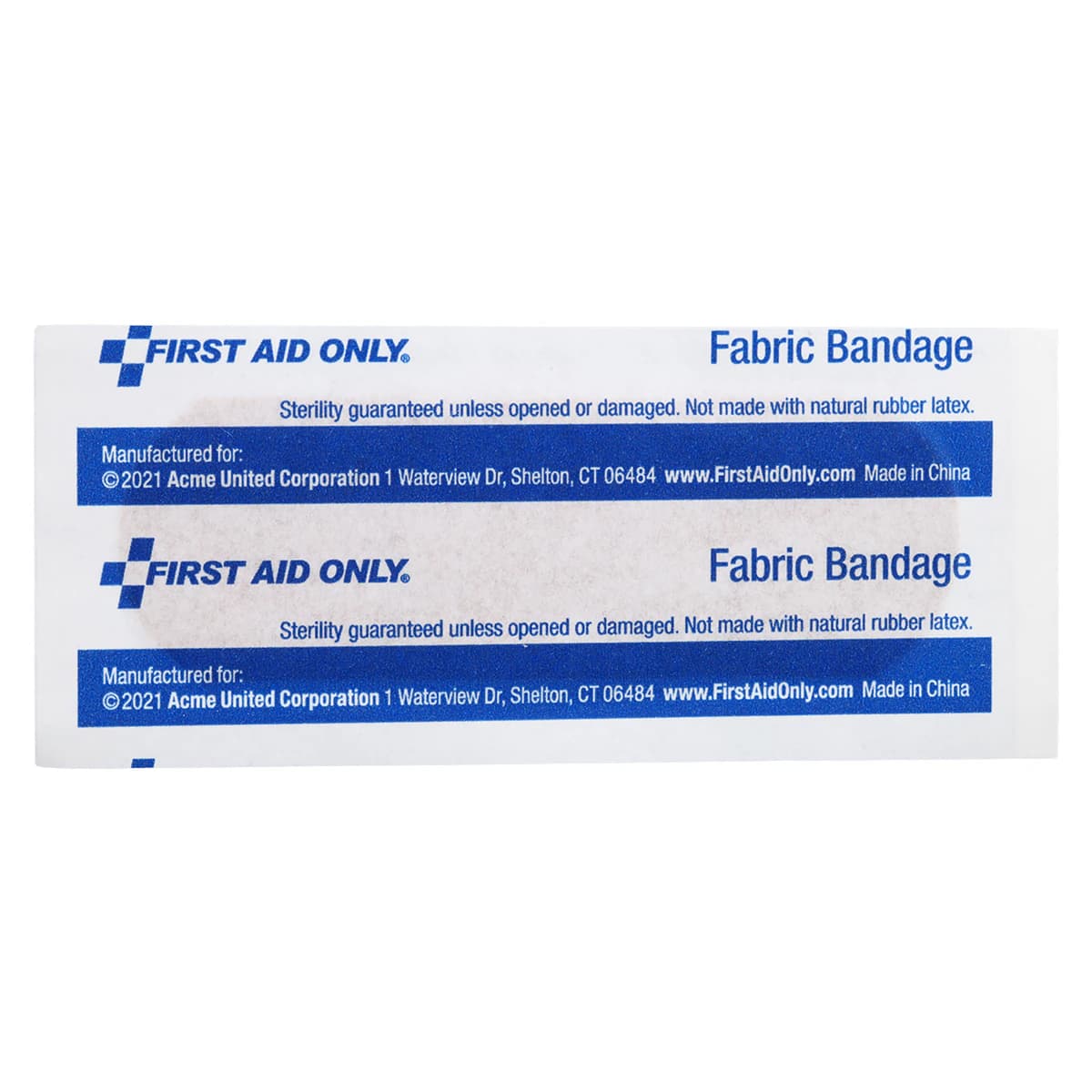 First Aid Only Adhesive Bandage Woven Fabric 1x3" Tan Sterile 25/Box thumbnail 3