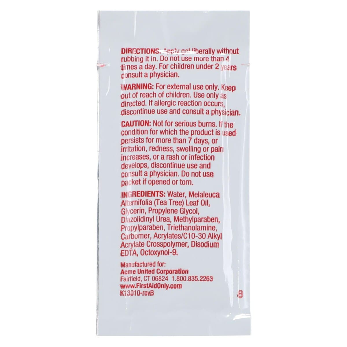 SmartCompliance™ Burn Relief Gel, 3.5 g Foil Packets, 6/Box thumbnail 4